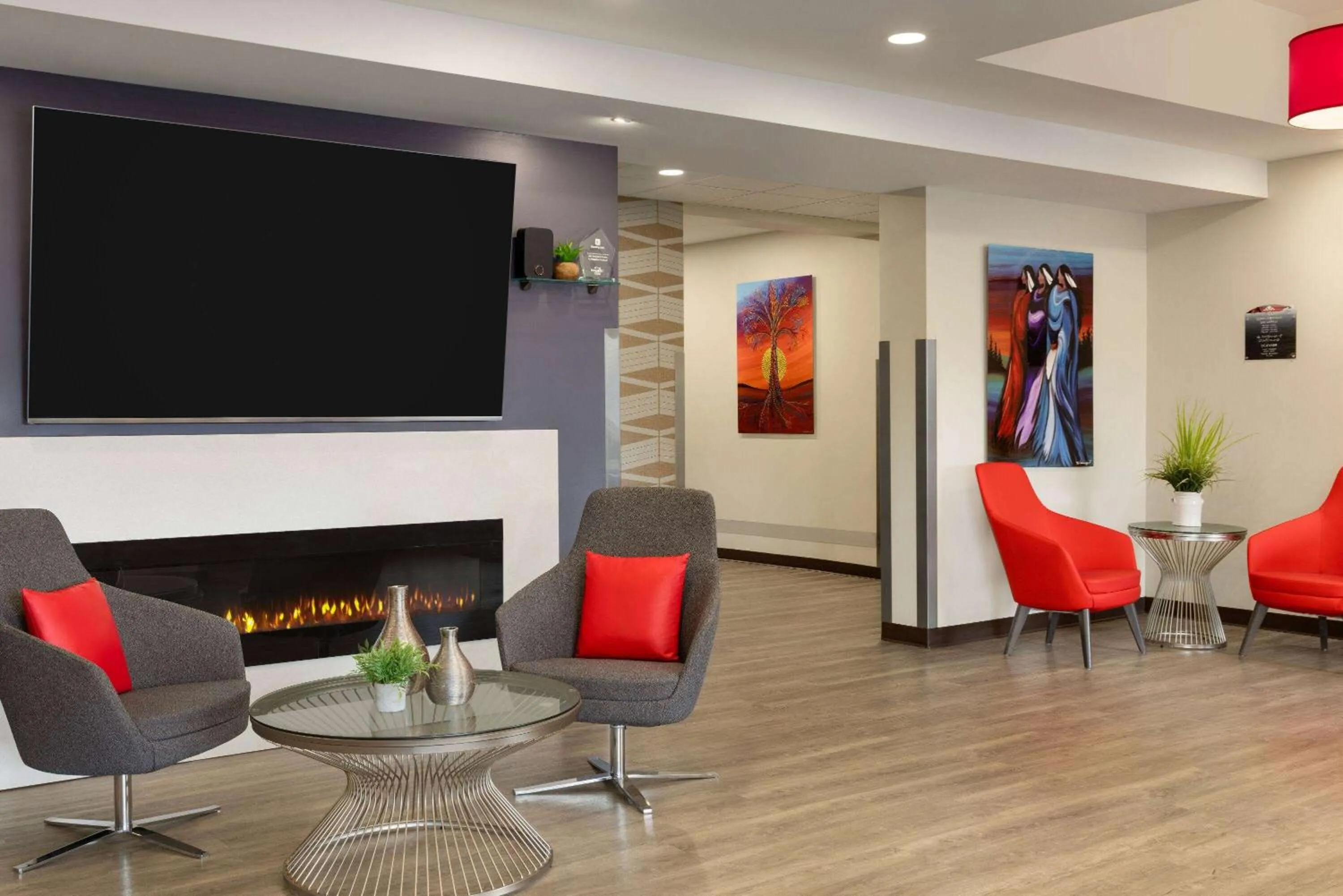 Lobby or reception in Microtel Inn & Suites by Wyndham Val-d Or