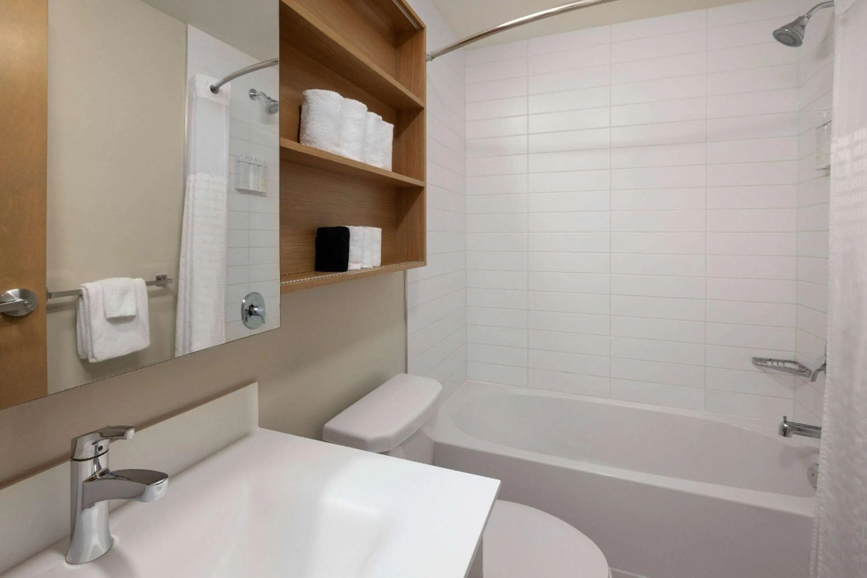 Bathroom in Microtel Inn & Suites by Wyndham Val-d Or