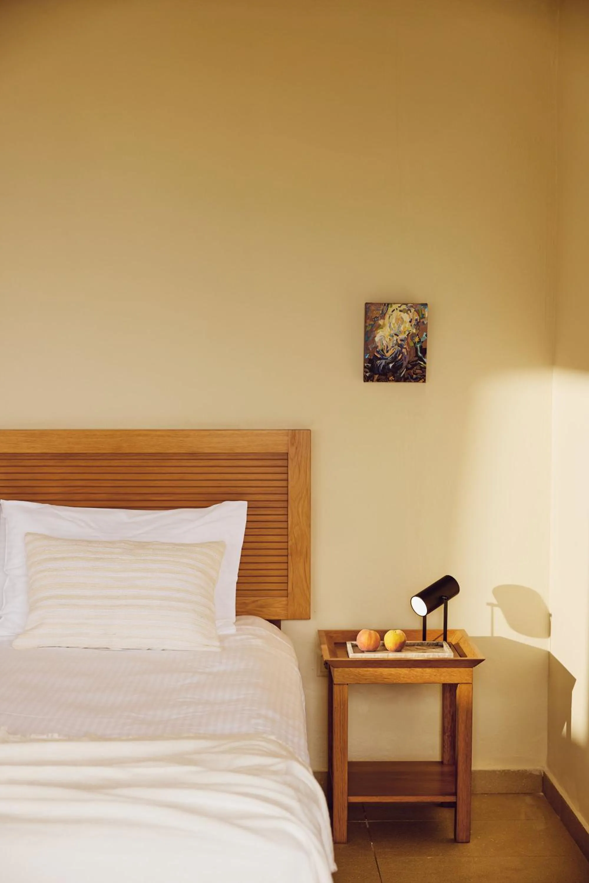 Bed in Agali Hotel Paxos