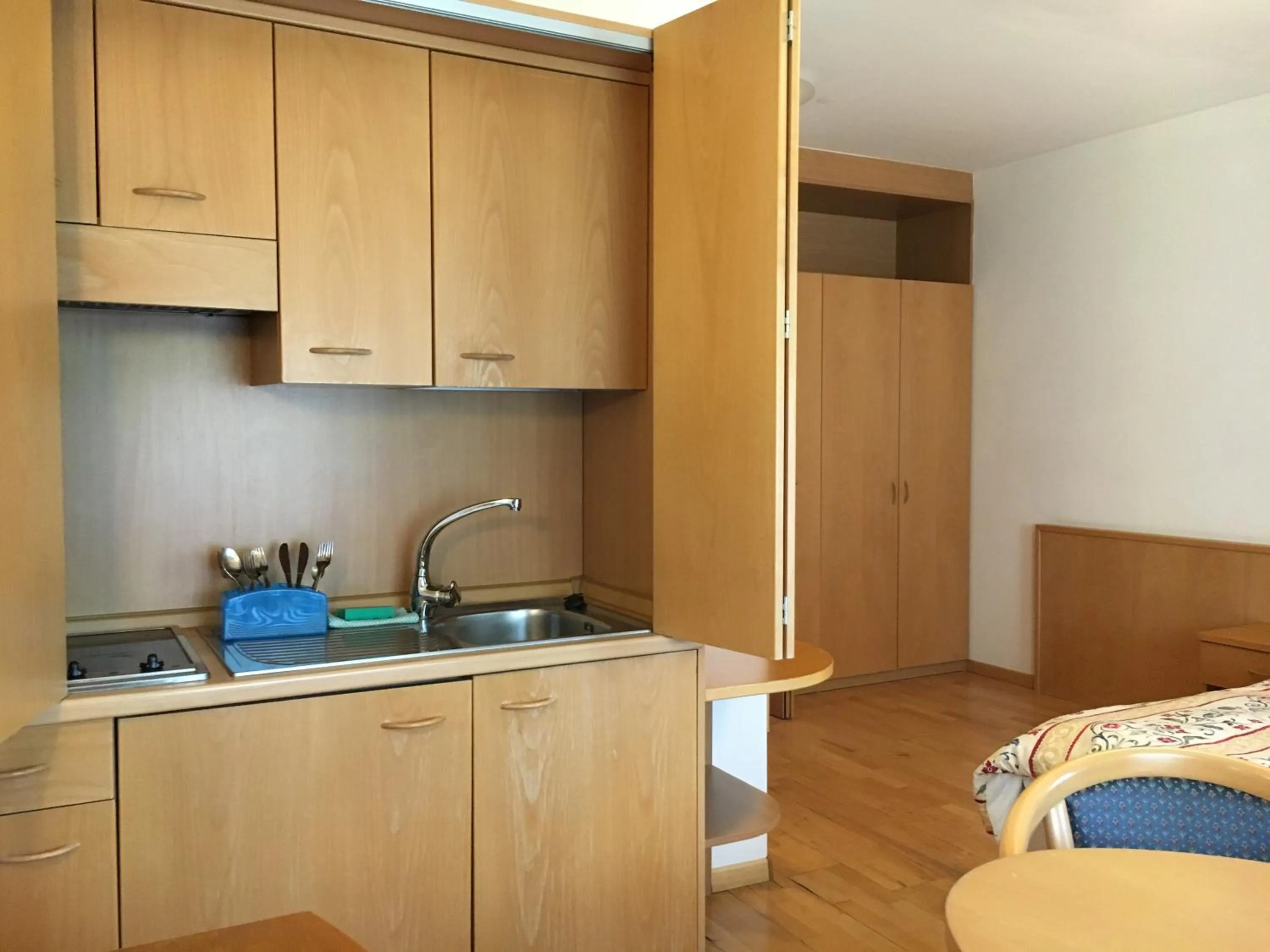 Kitchen or kitchenette in Garni Enrosadira