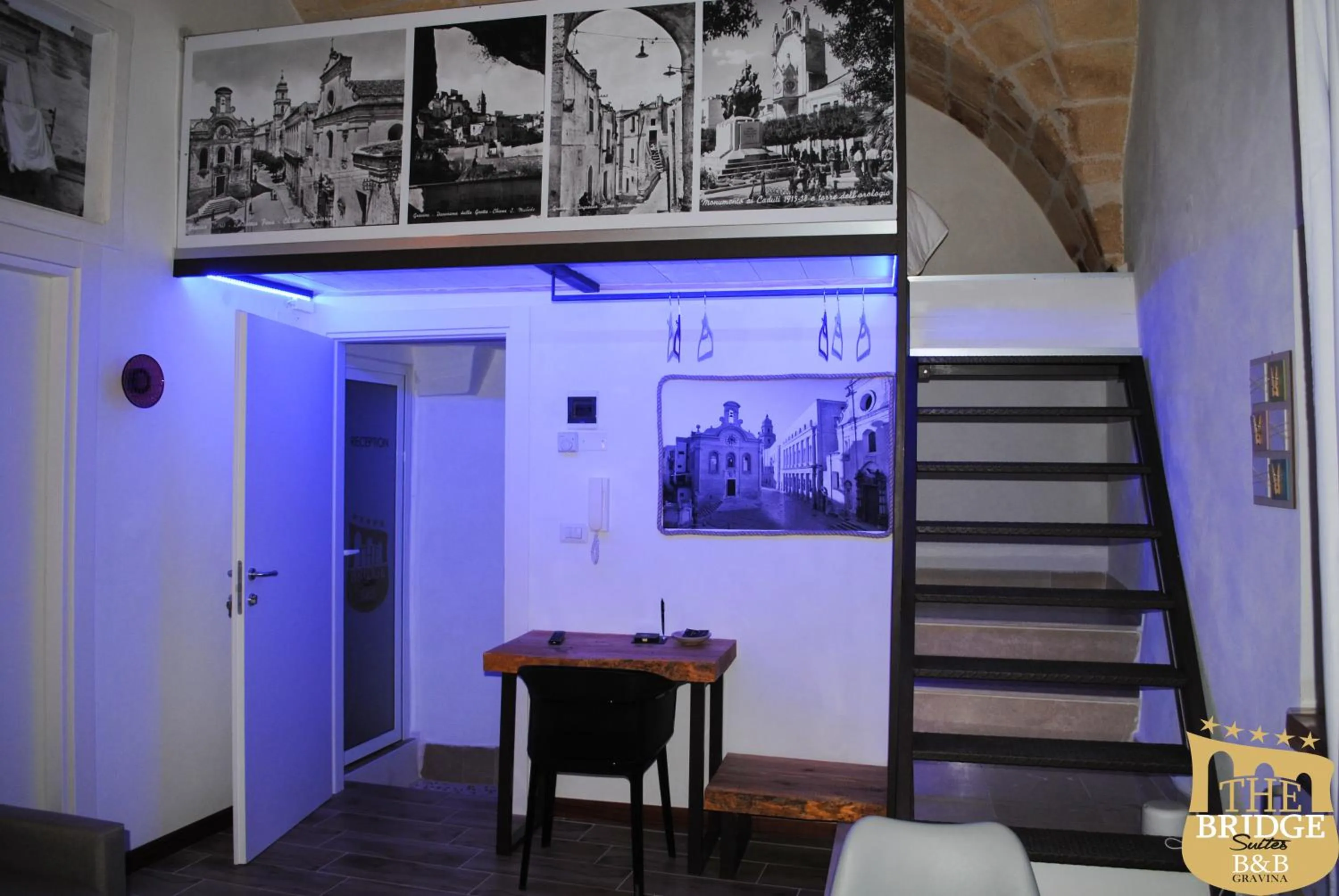 Living room in The Bridge Suites