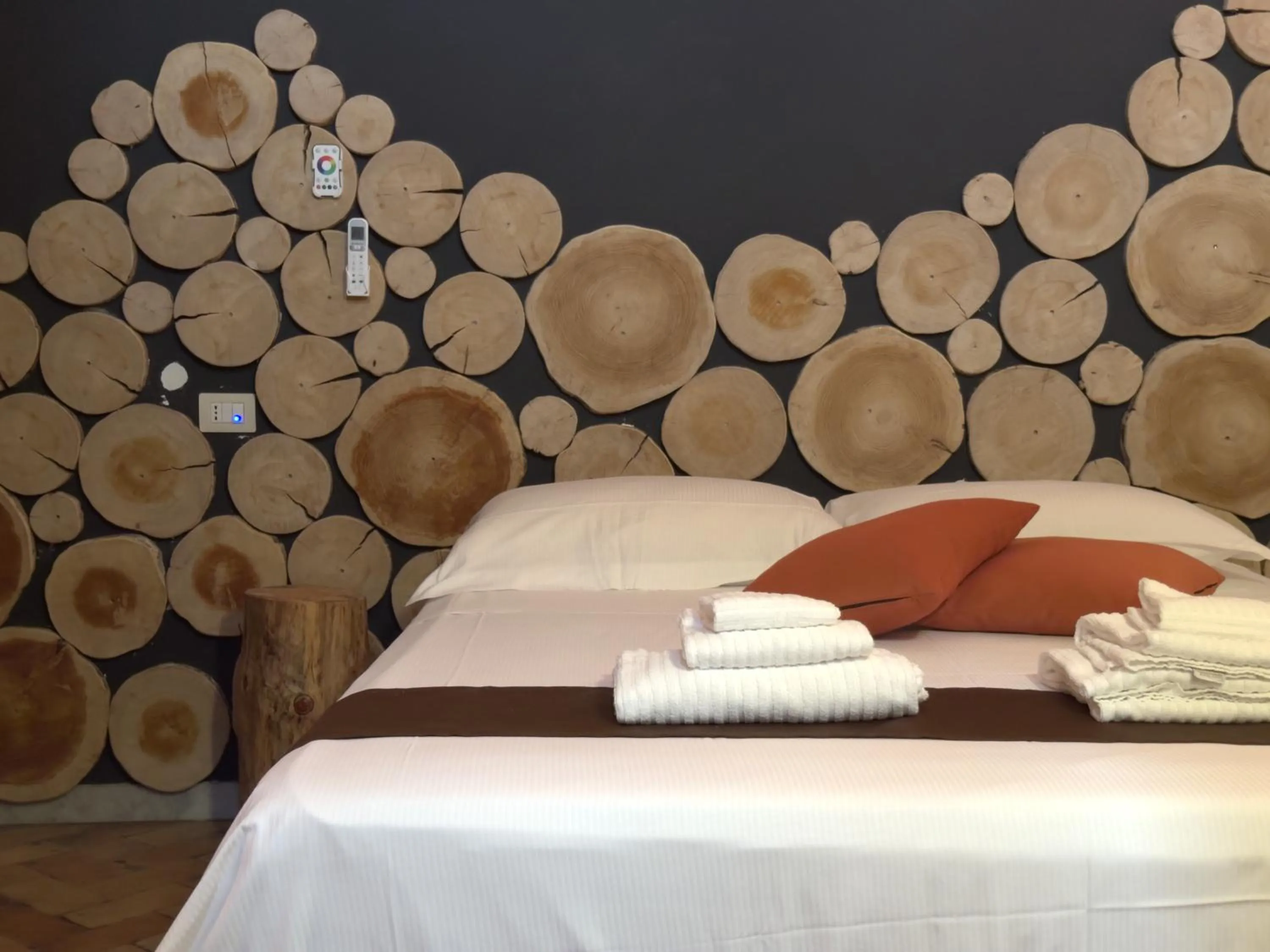 Bed in The Bridge Suites