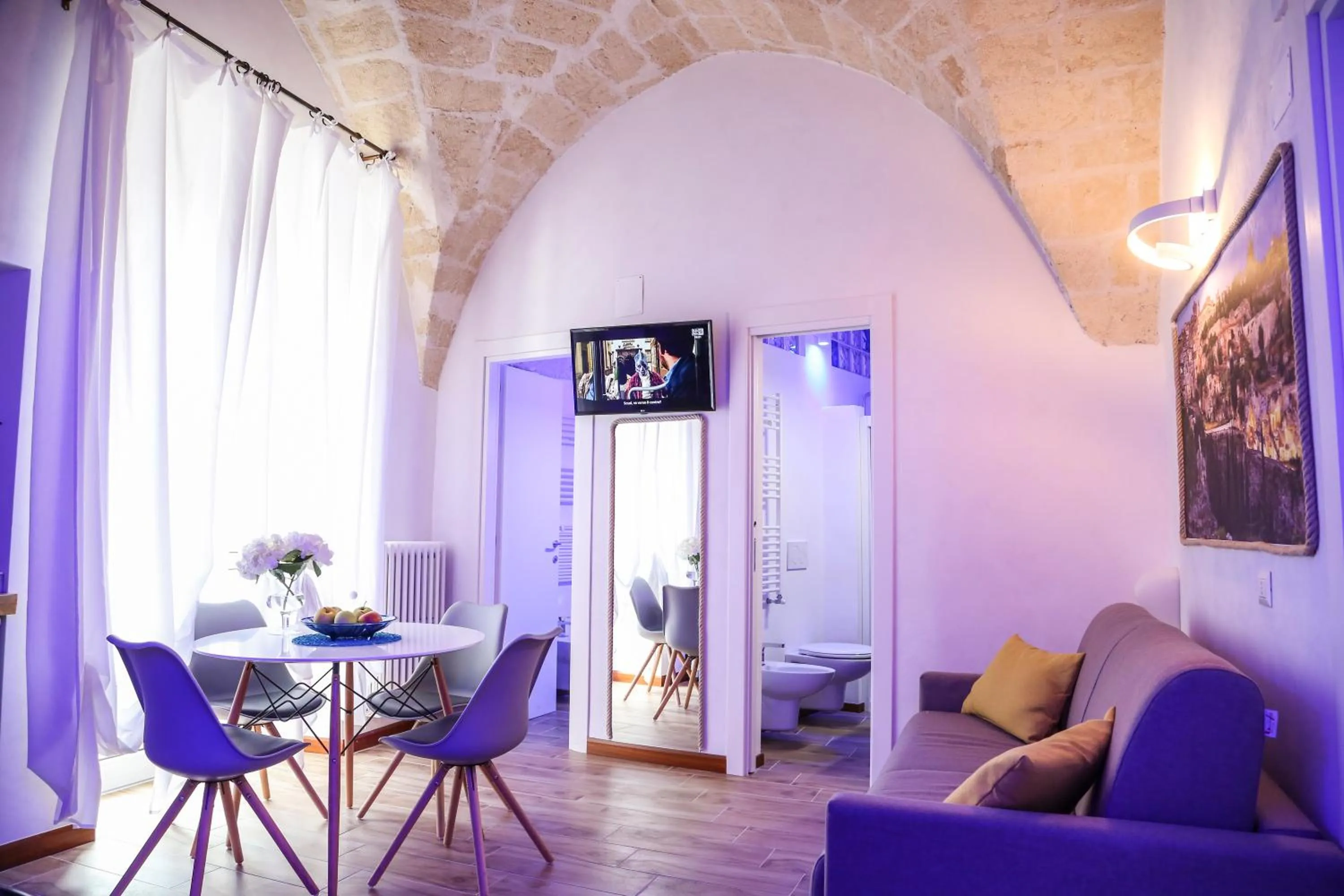 Living room in The Bridge Suites