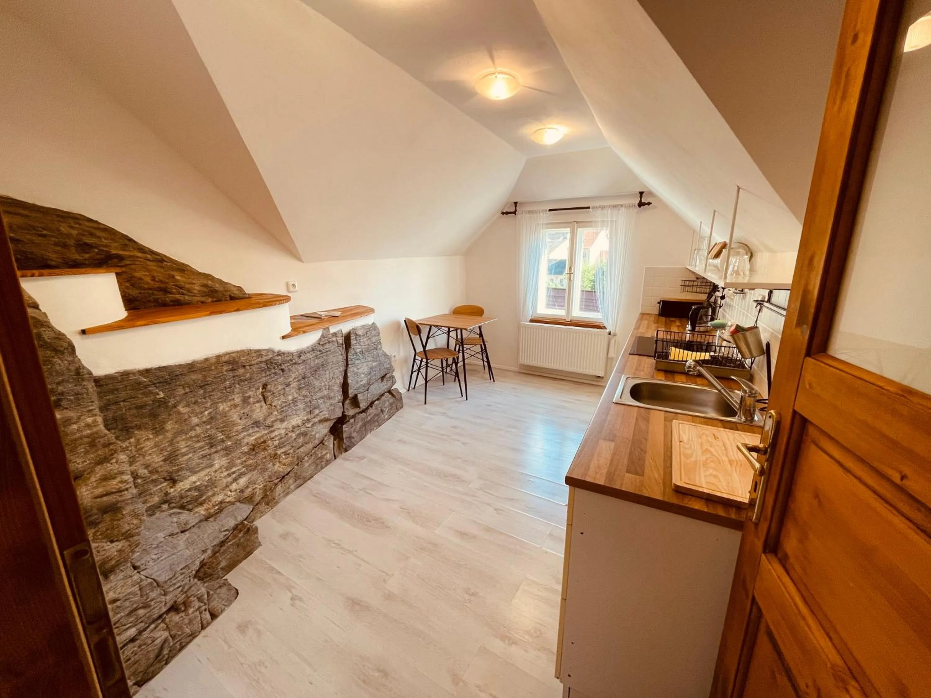 kitchen in Penzion Kapr