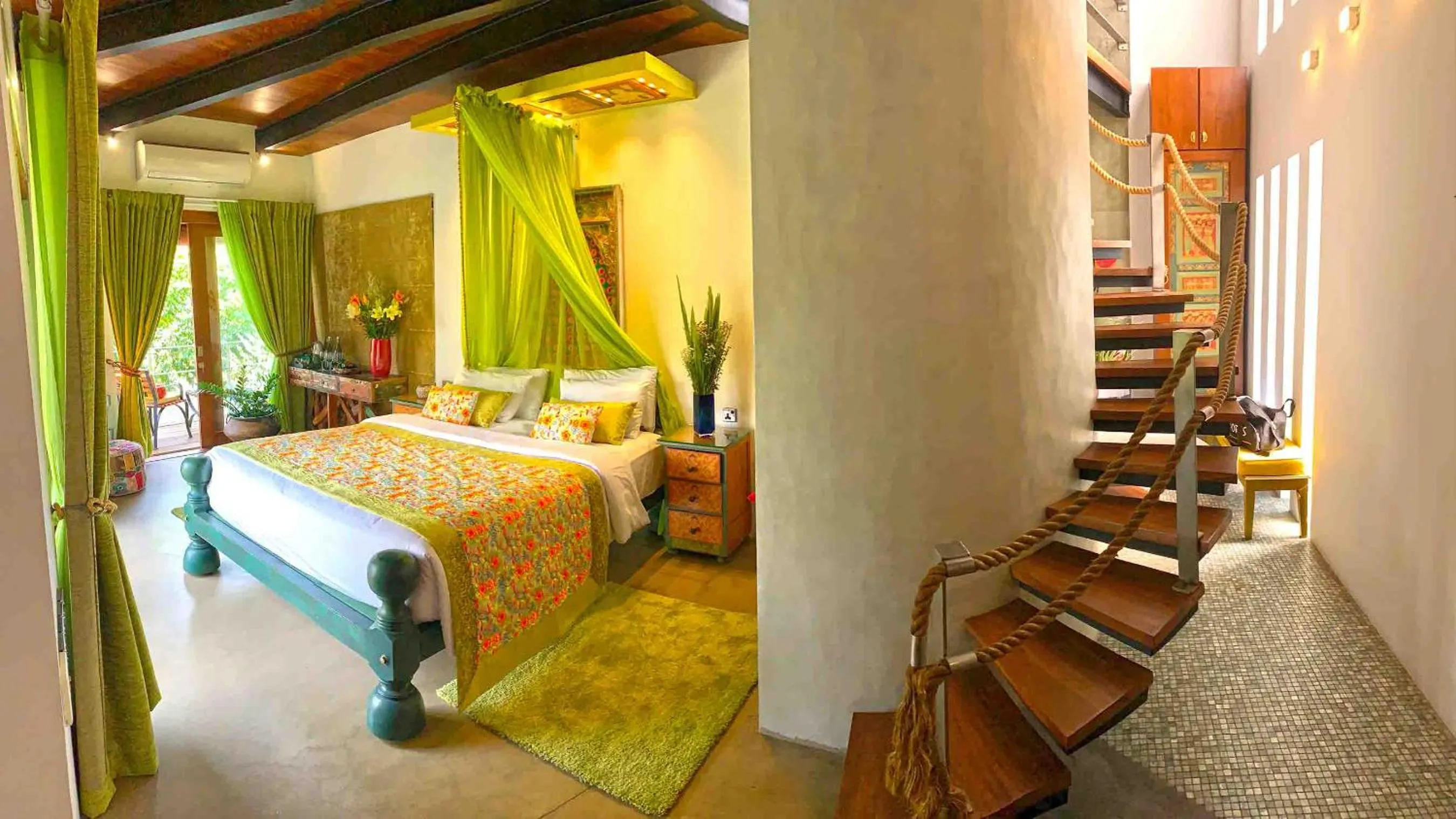 Bed in Aathma Colombo House