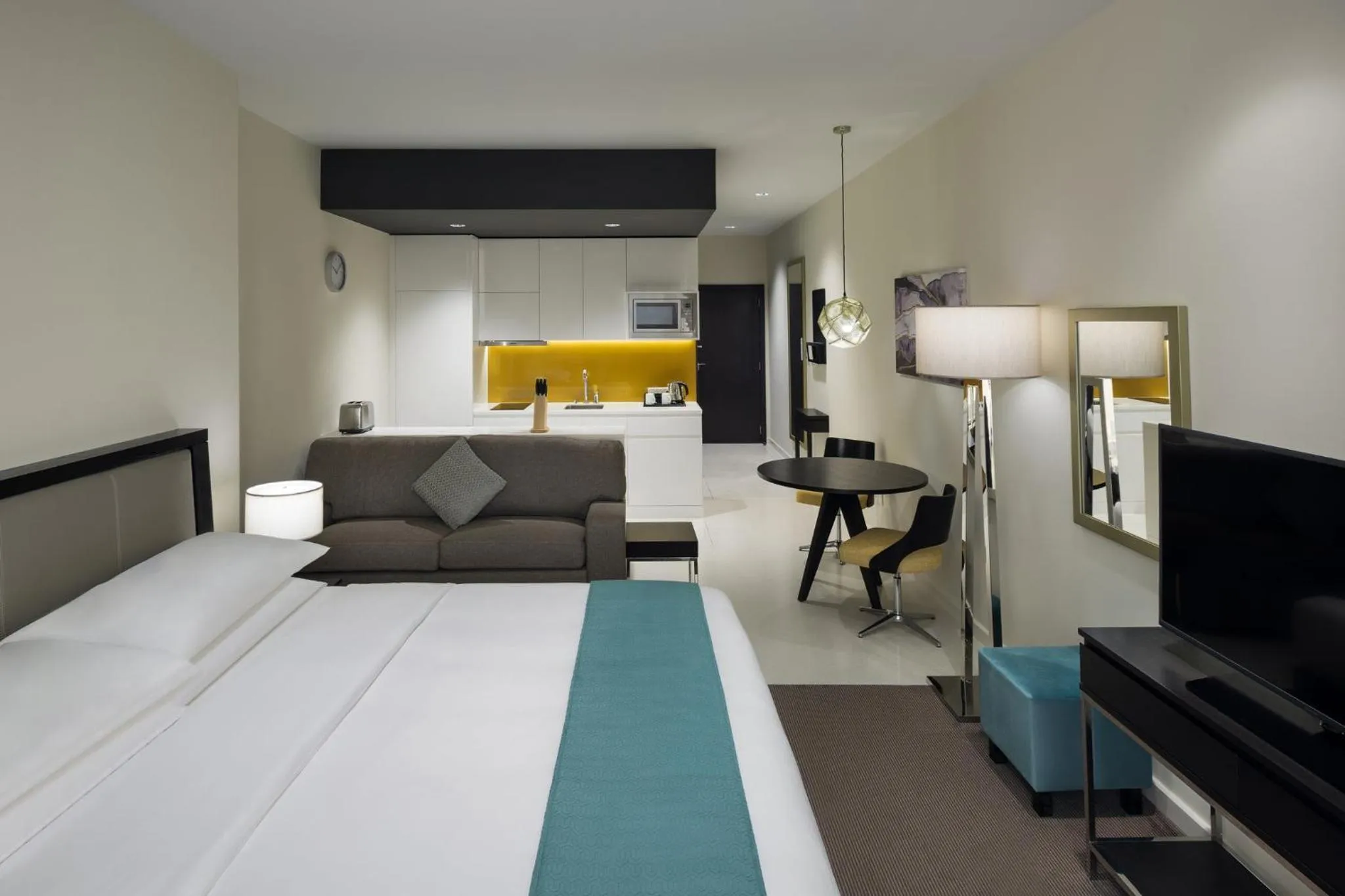 Photo of the whole room, Bed in Staybridge Suites Al Khobar by IHG