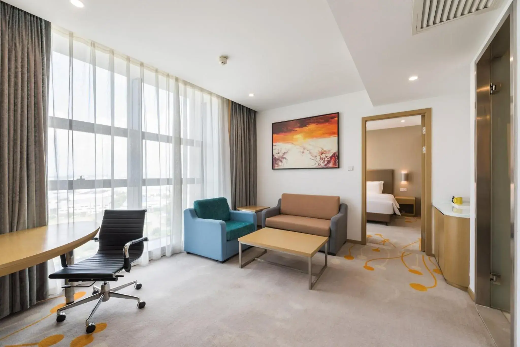 Photo of the whole room, Bed in Holiday Inn Express - Liuyang Development Zone by IHG Changsha Huanghua Airport Photo of the whole room, Bed in Holiday Inn Express - Liuyang Development Zone by IHG Changsha Huanghua Airport