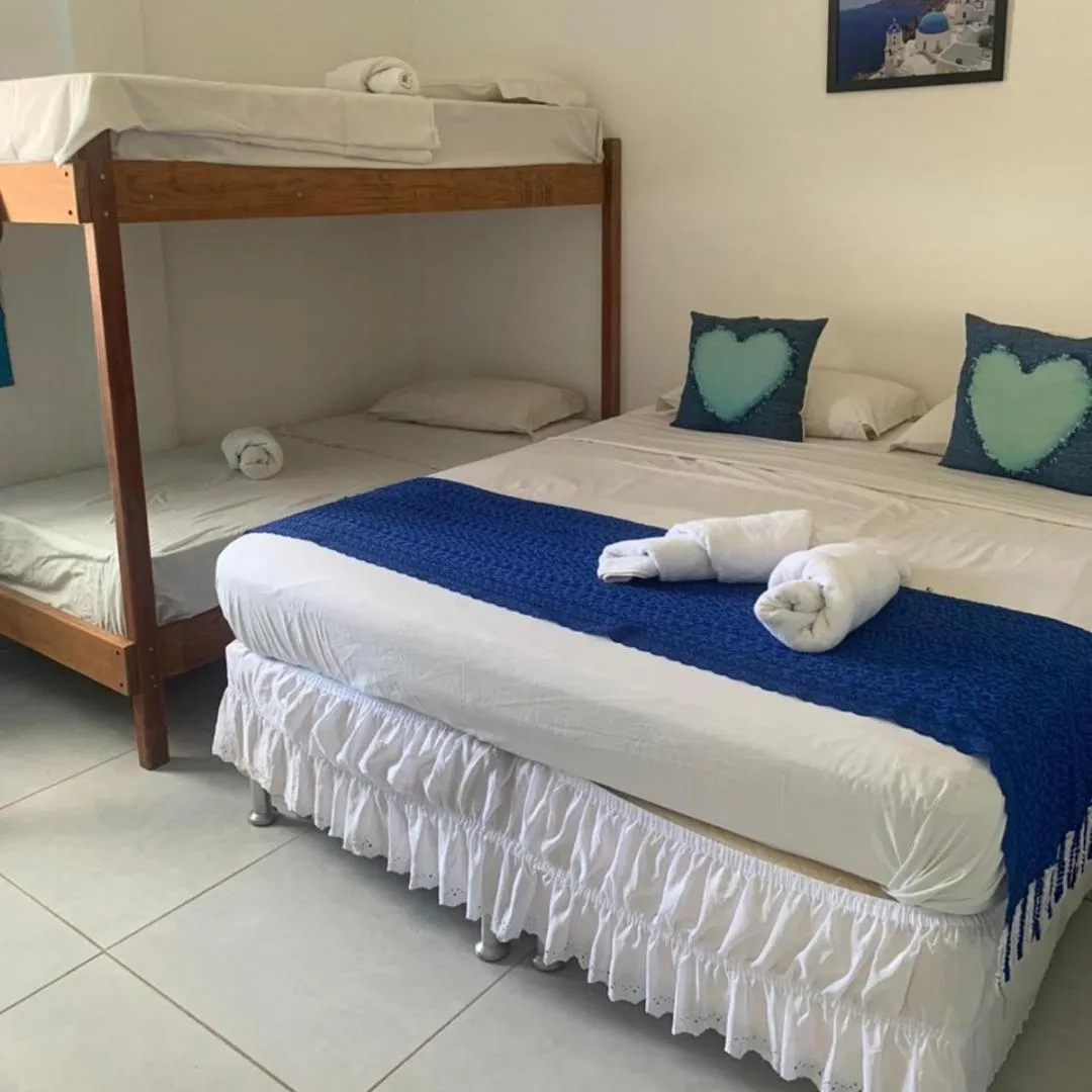 Bed in Pousada Mediterrânea