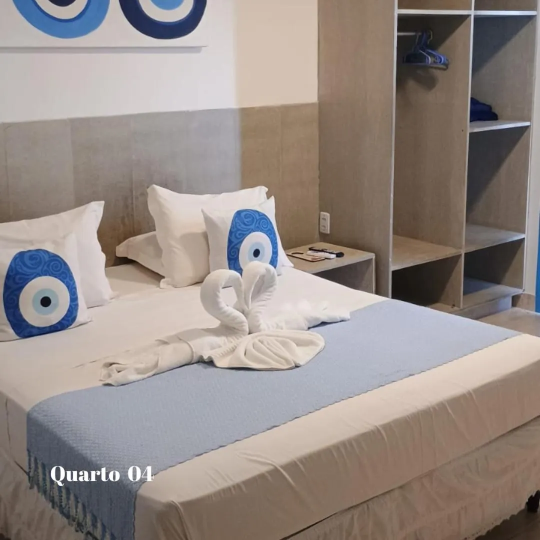 Bed in Pousada Mediterrânea