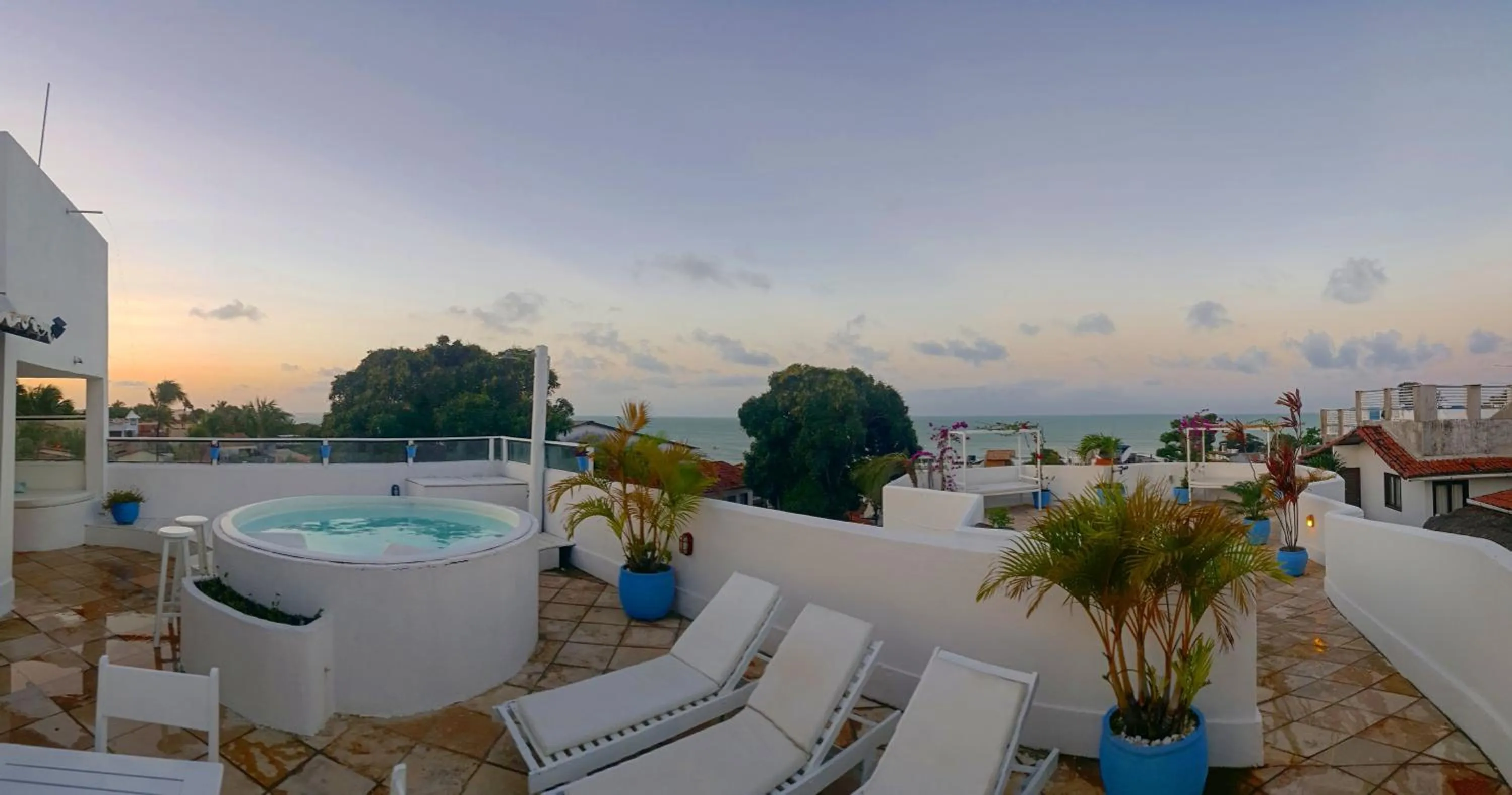 Balcony/Terrace in Pousada Mediterrânea