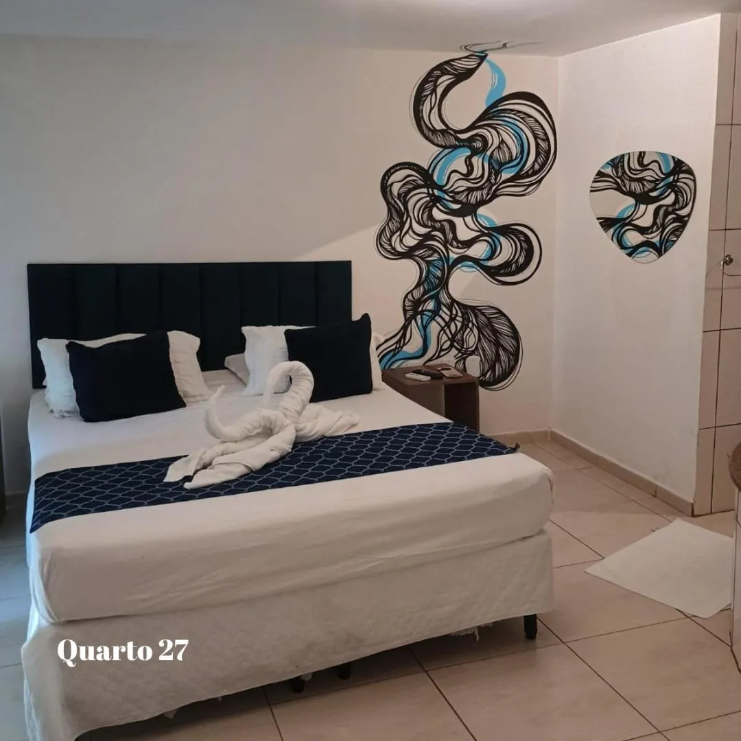 Bed in Pousada Mediterrânea