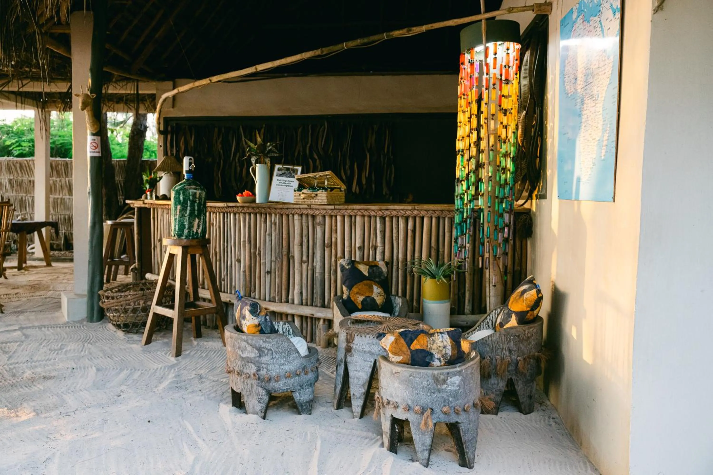 Dining area in Mama Root
