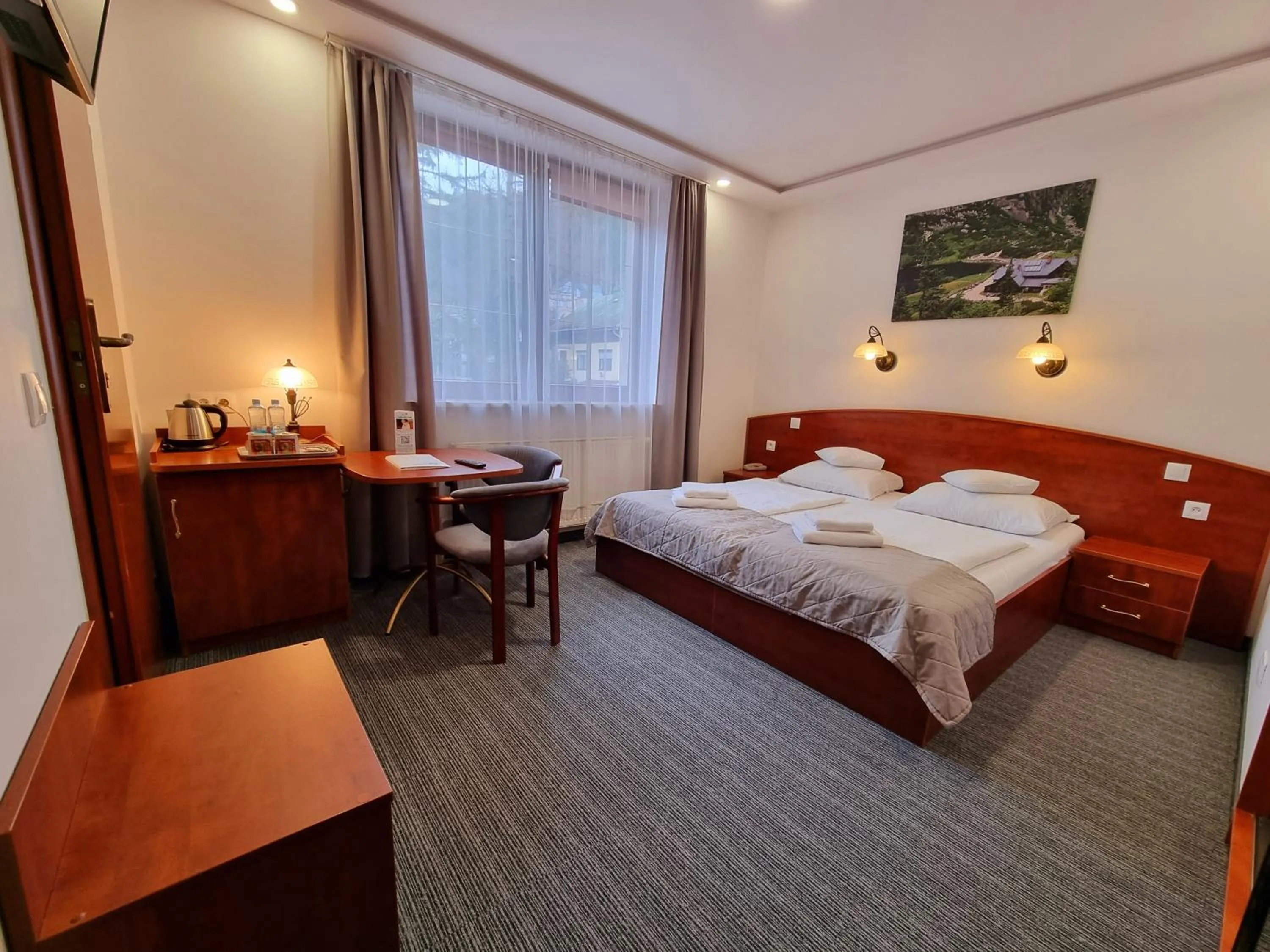 Bed in Malachit Karpacz SPA Hotel