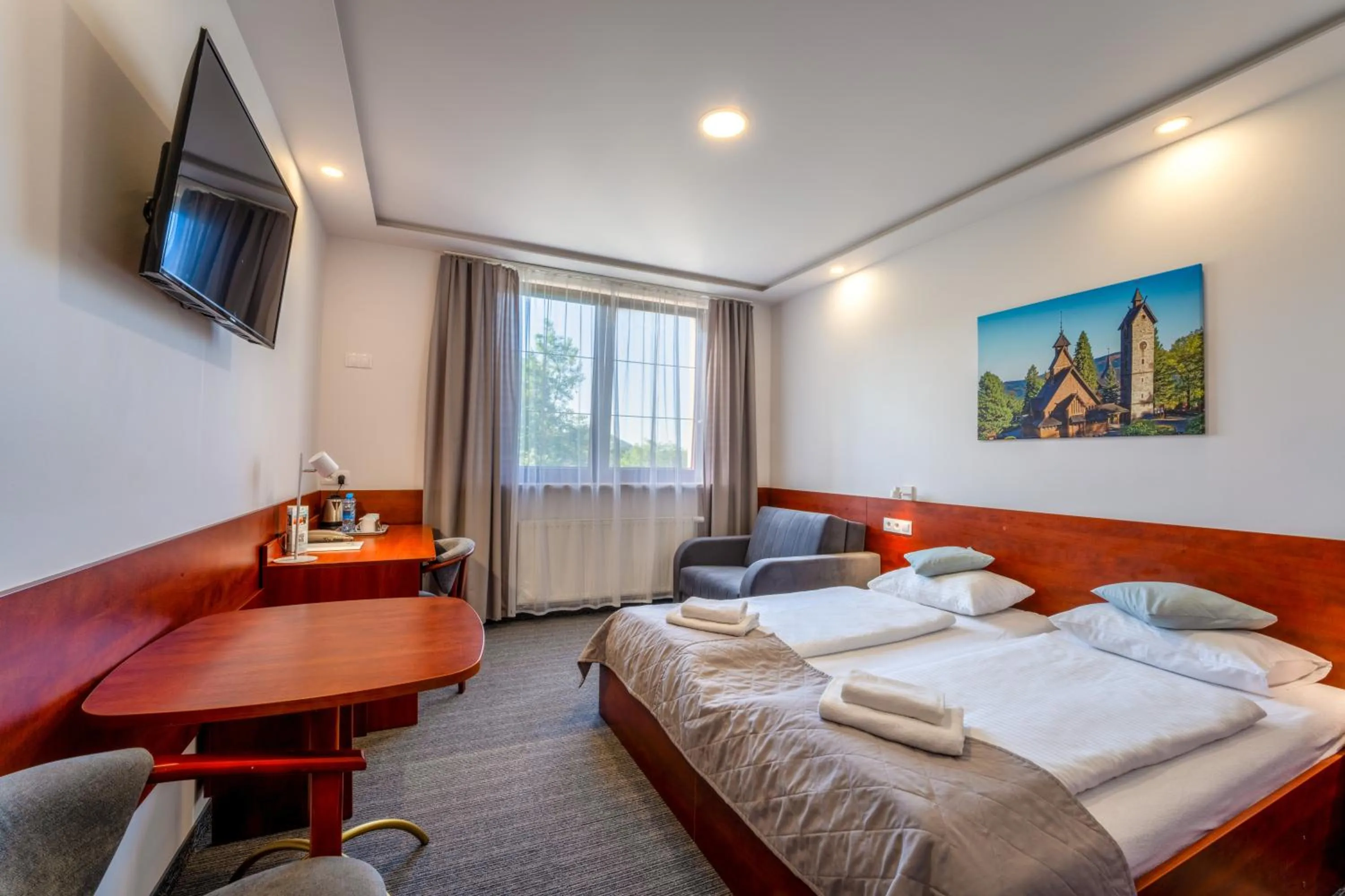 Bed in Malachit Karpacz SPA Hotel