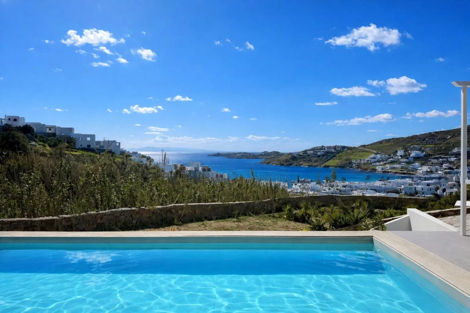 Pool view in Amperian Mykonos Suites & Villas