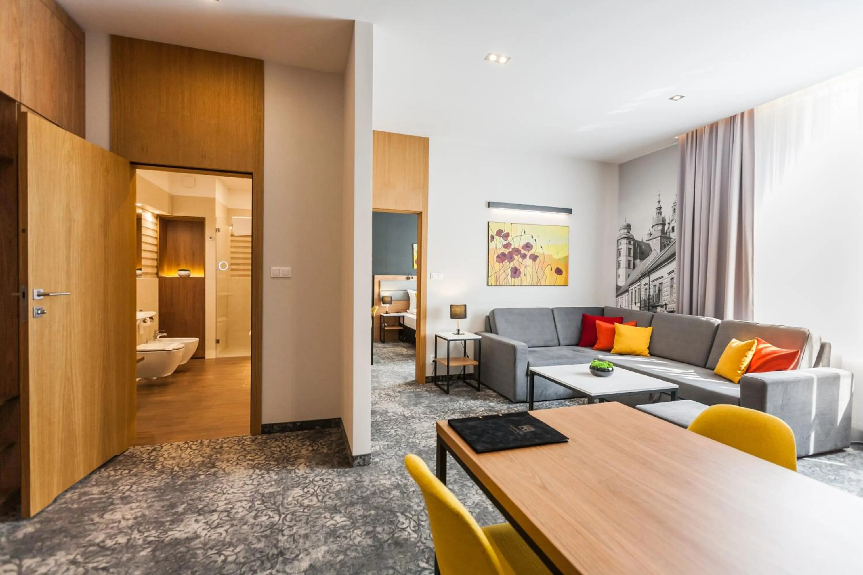 Photo of the whole room, Bed in K4 APARTHOTEL KRAKÓW