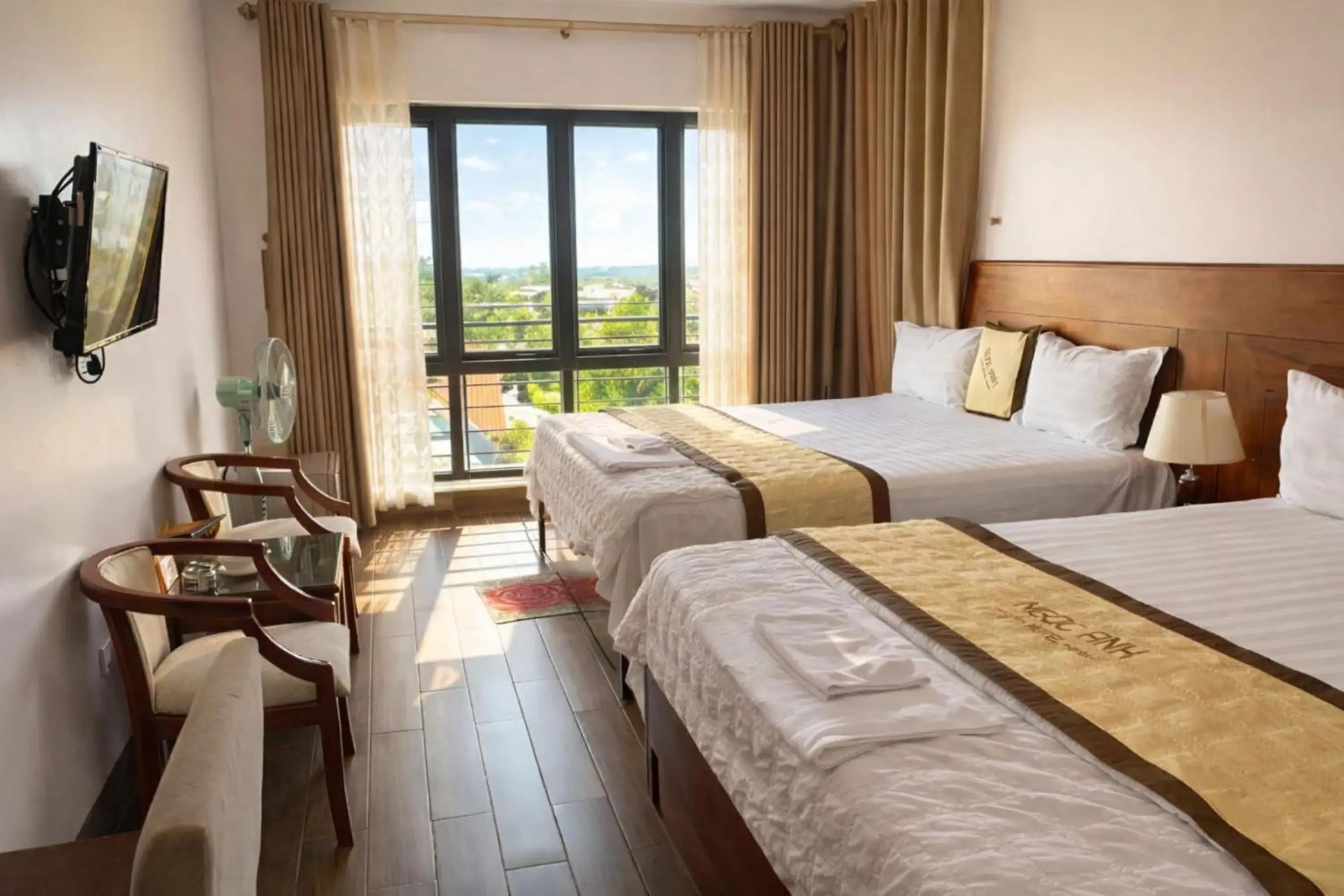 Bed in Hotel Ngoc Anh - Van Don Bed in Hotel Ngoc Anh - Van Don