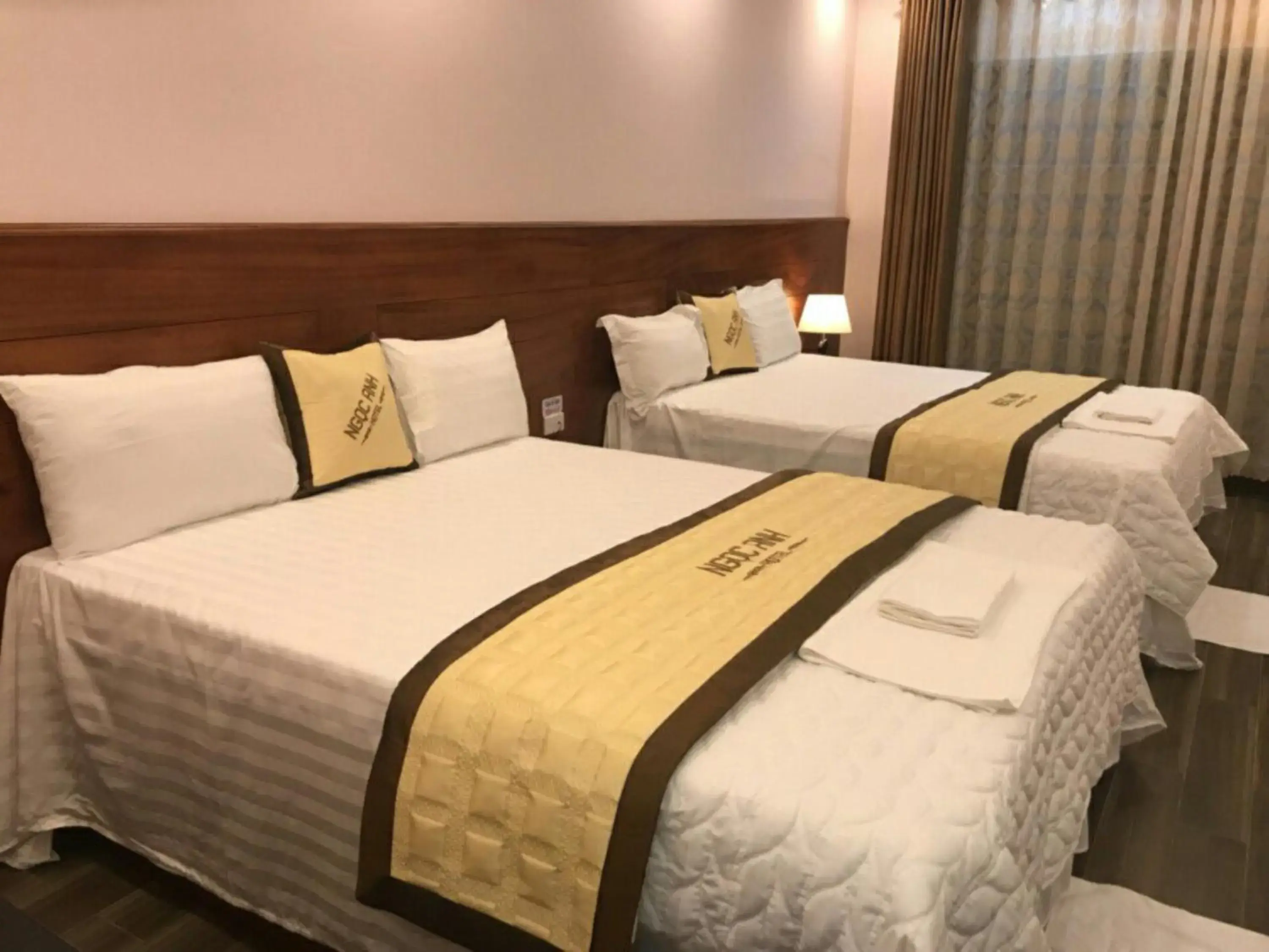 Bed in Hotel Ngoc Anh - Van Don Bed in Hotel Ngoc Anh - Van Don