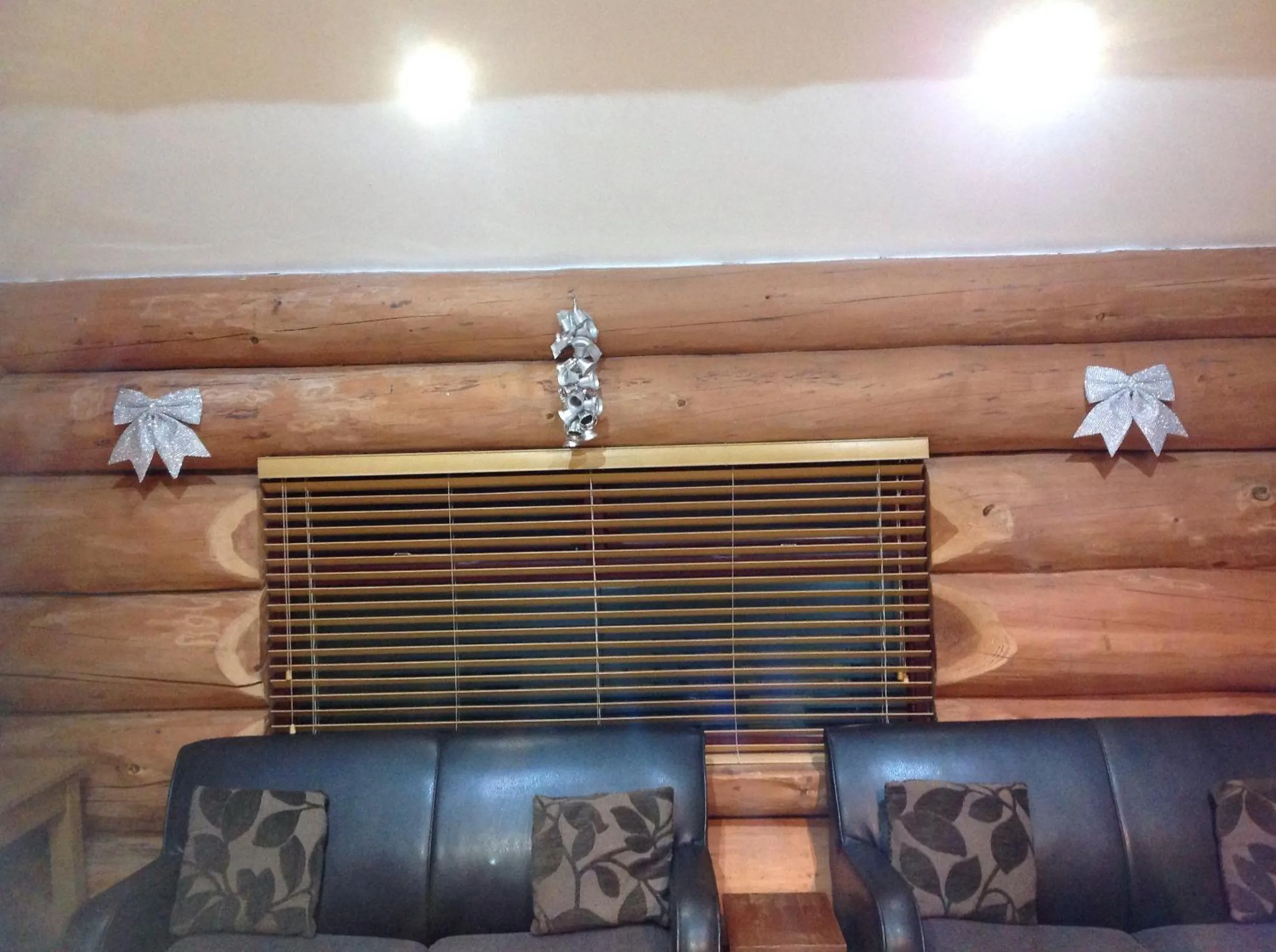 lyne view, log cabin