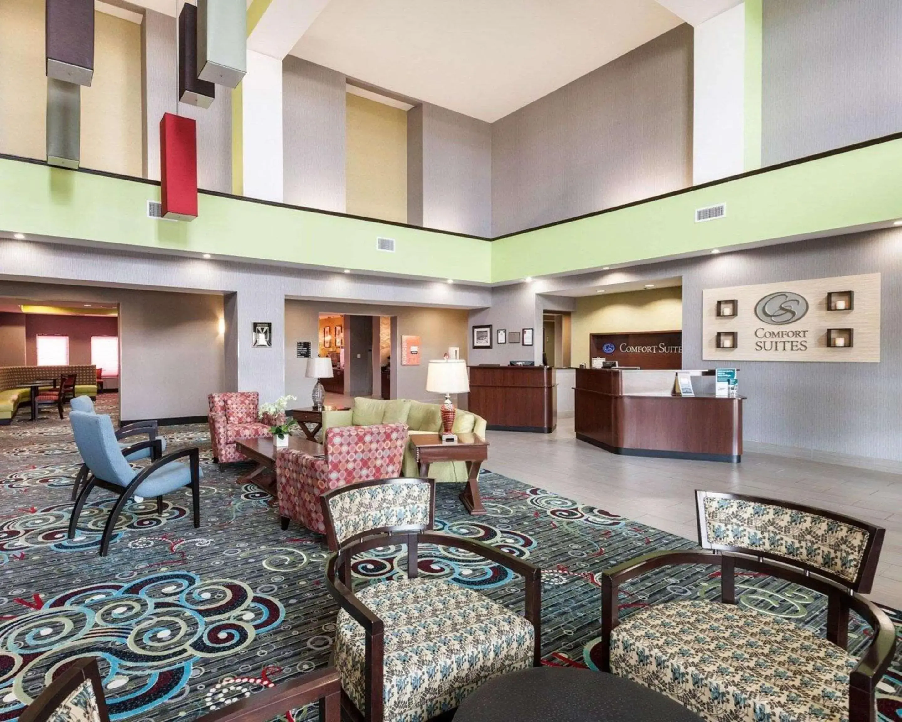 Lobby or reception in Comfort Suites Greenville Lobby or reception in Comfort Suites Greenville