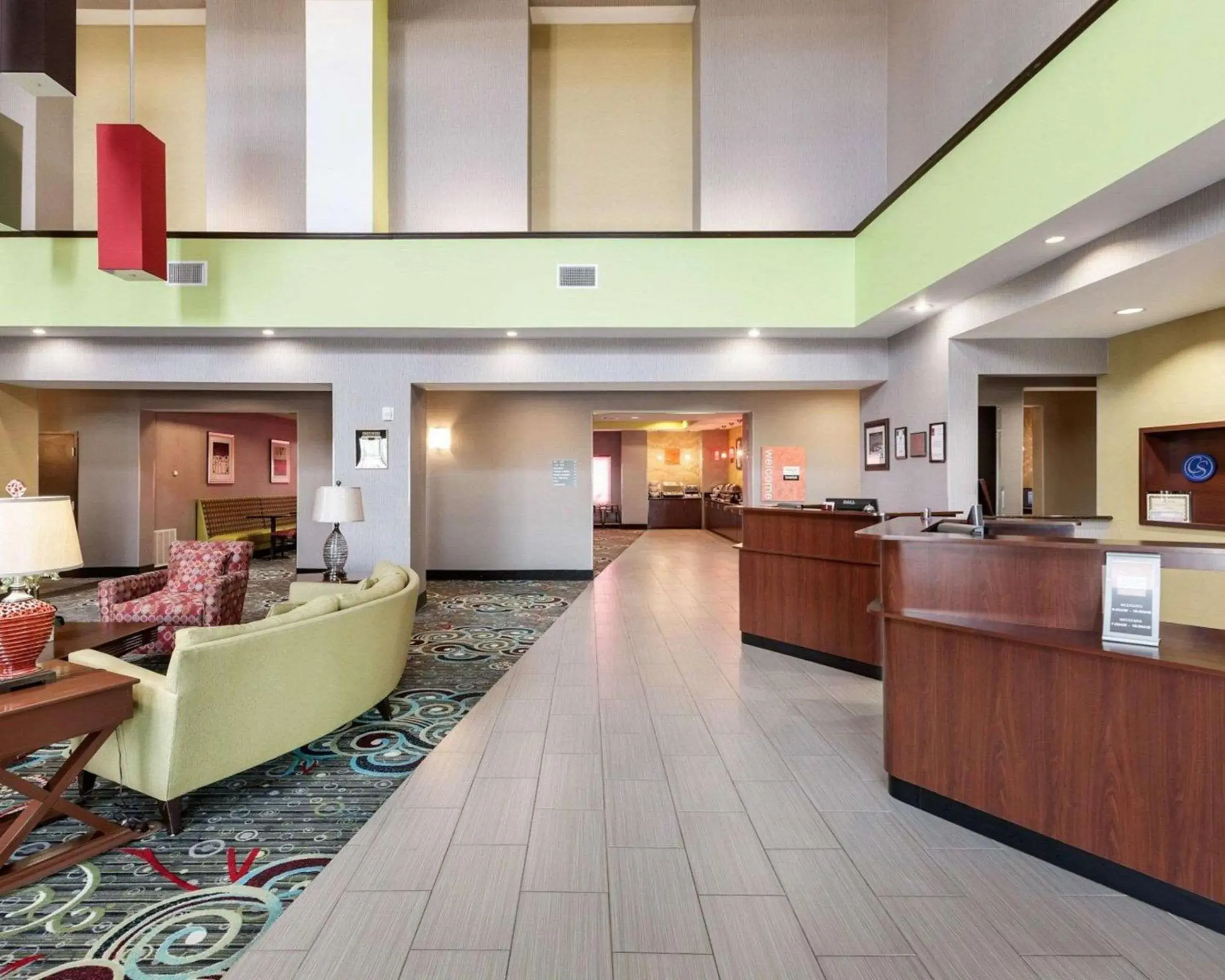 Lobby or reception in Comfort Suites Greenville Lobby or reception in Comfort Suites Greenville