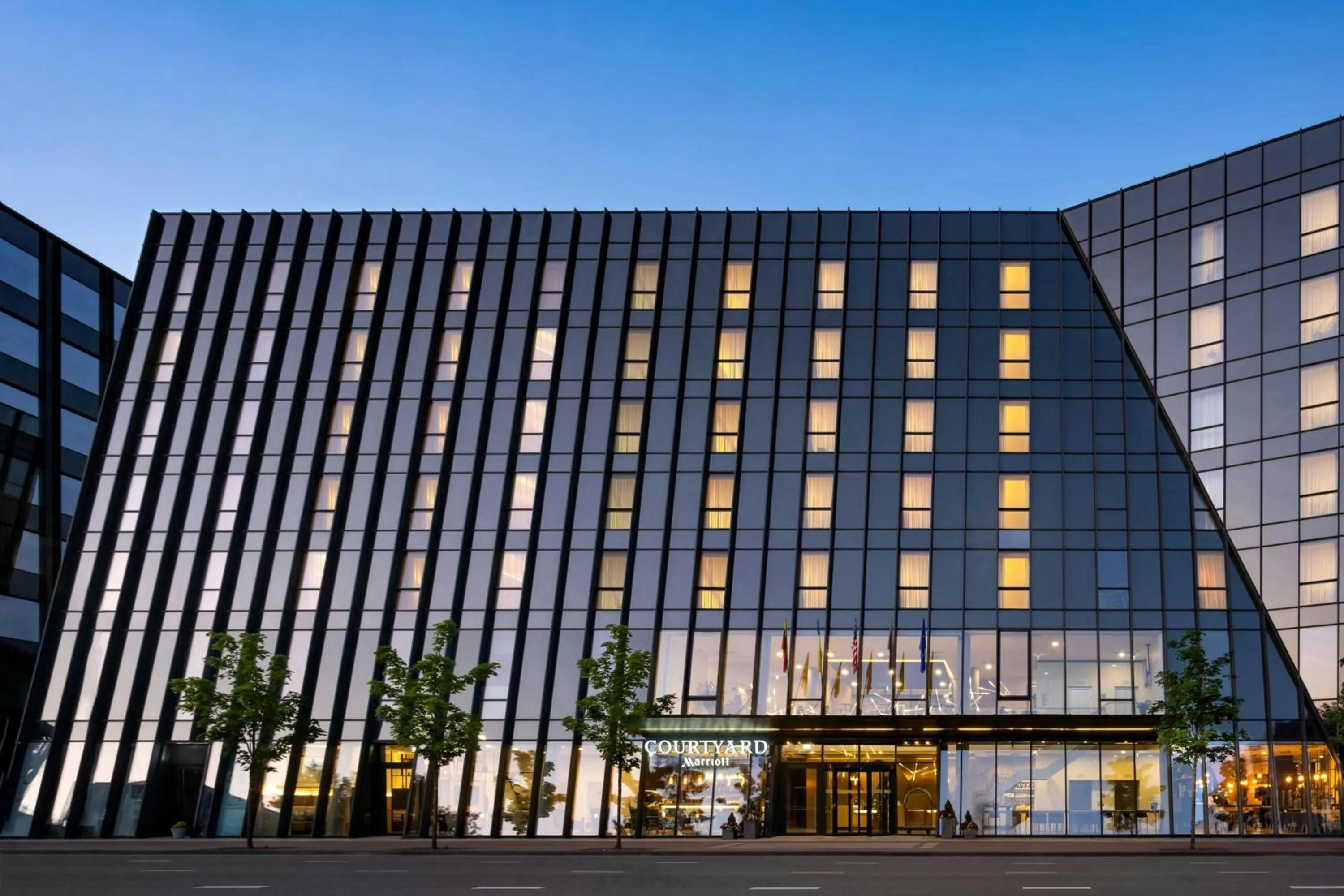 Property building in Courtyard by Marriott Vilnius City Center