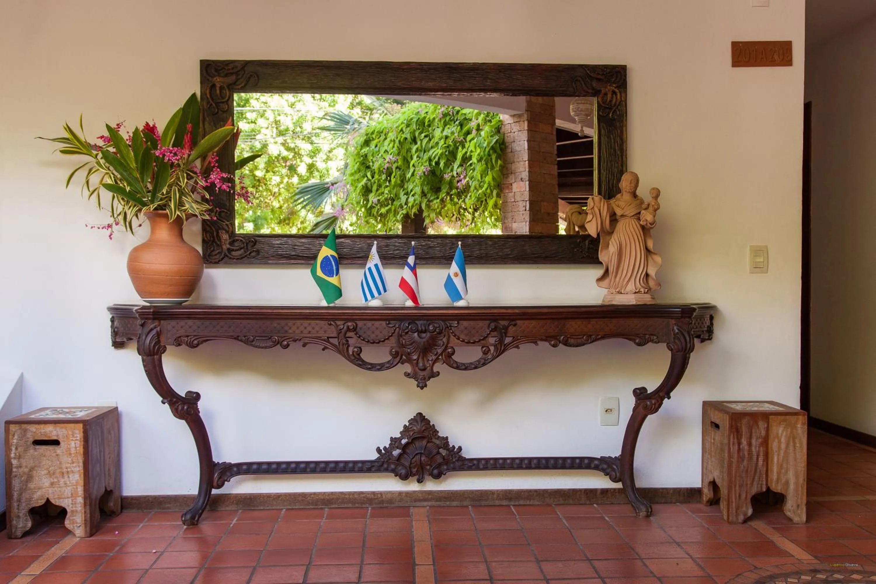 Decorative detail in Pousada Bahia Brasil