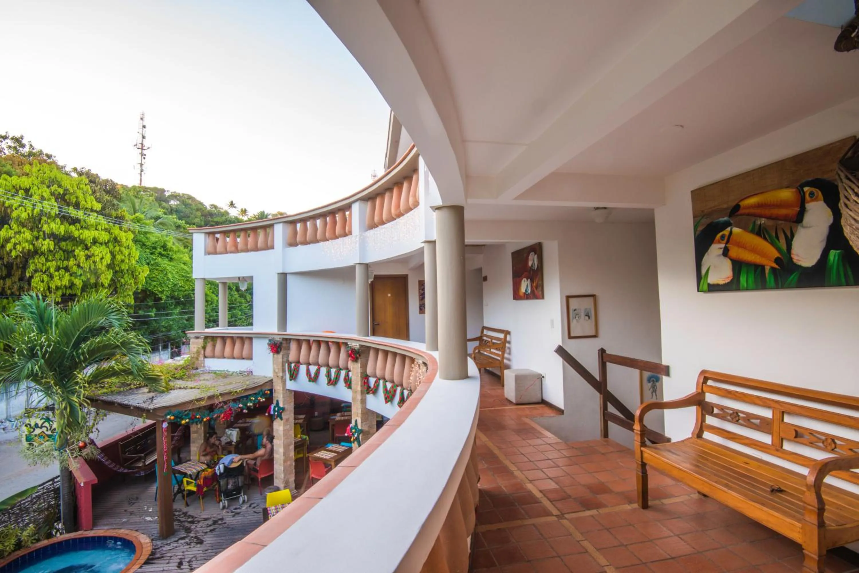 Balcony/Terrace in Pousada Bahia Brasil