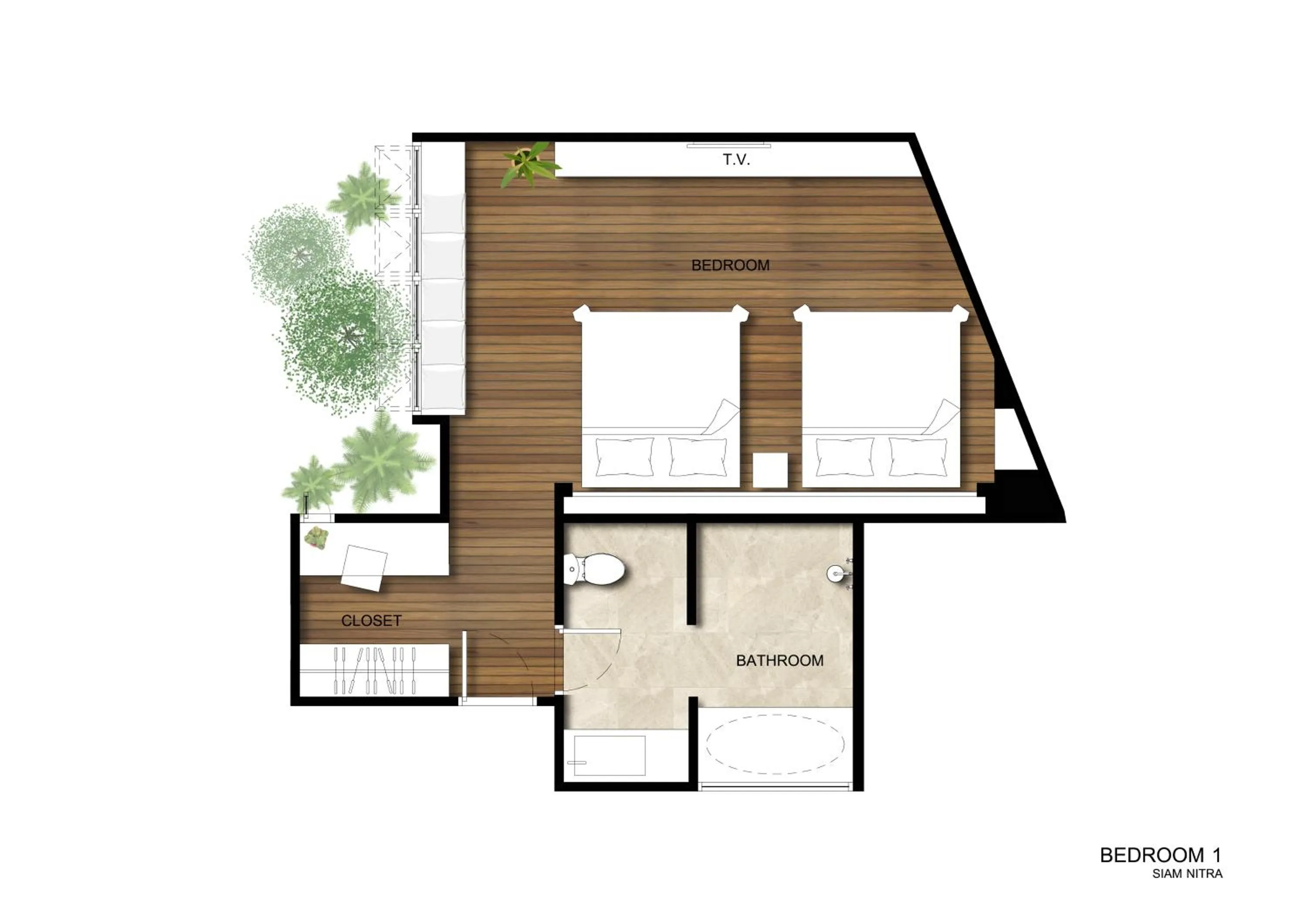 Floor plan in Siam Nitra Boutique Hotel