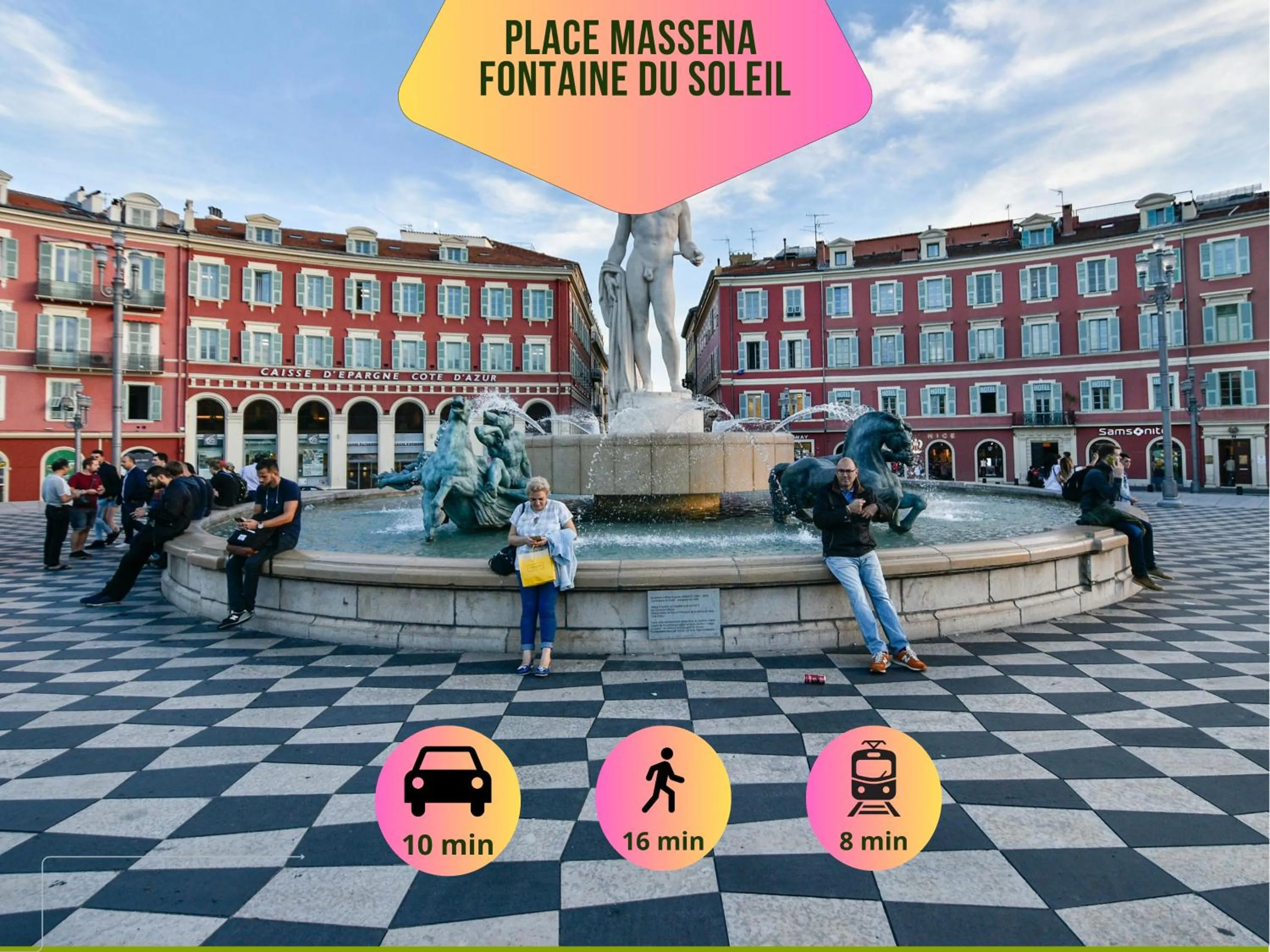 Nearby landmark in CASA REINE JEANNE- ideal groups & family -CENTRAL near train station - PARKING - New&CONFORT-AC