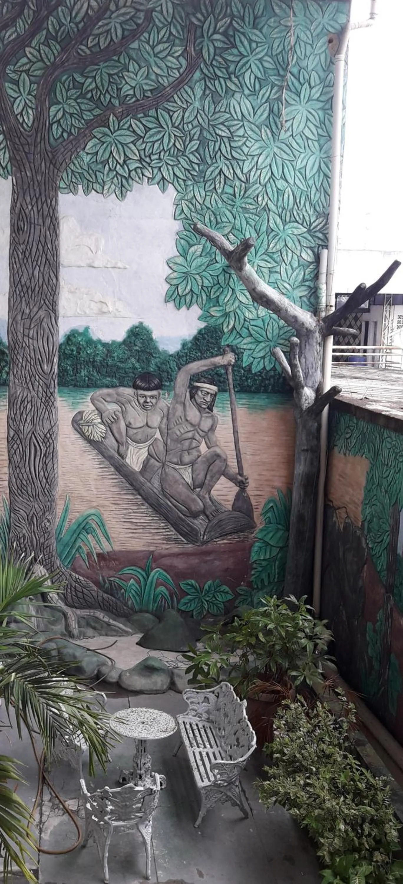 Patio in Hotel Dez De Julho