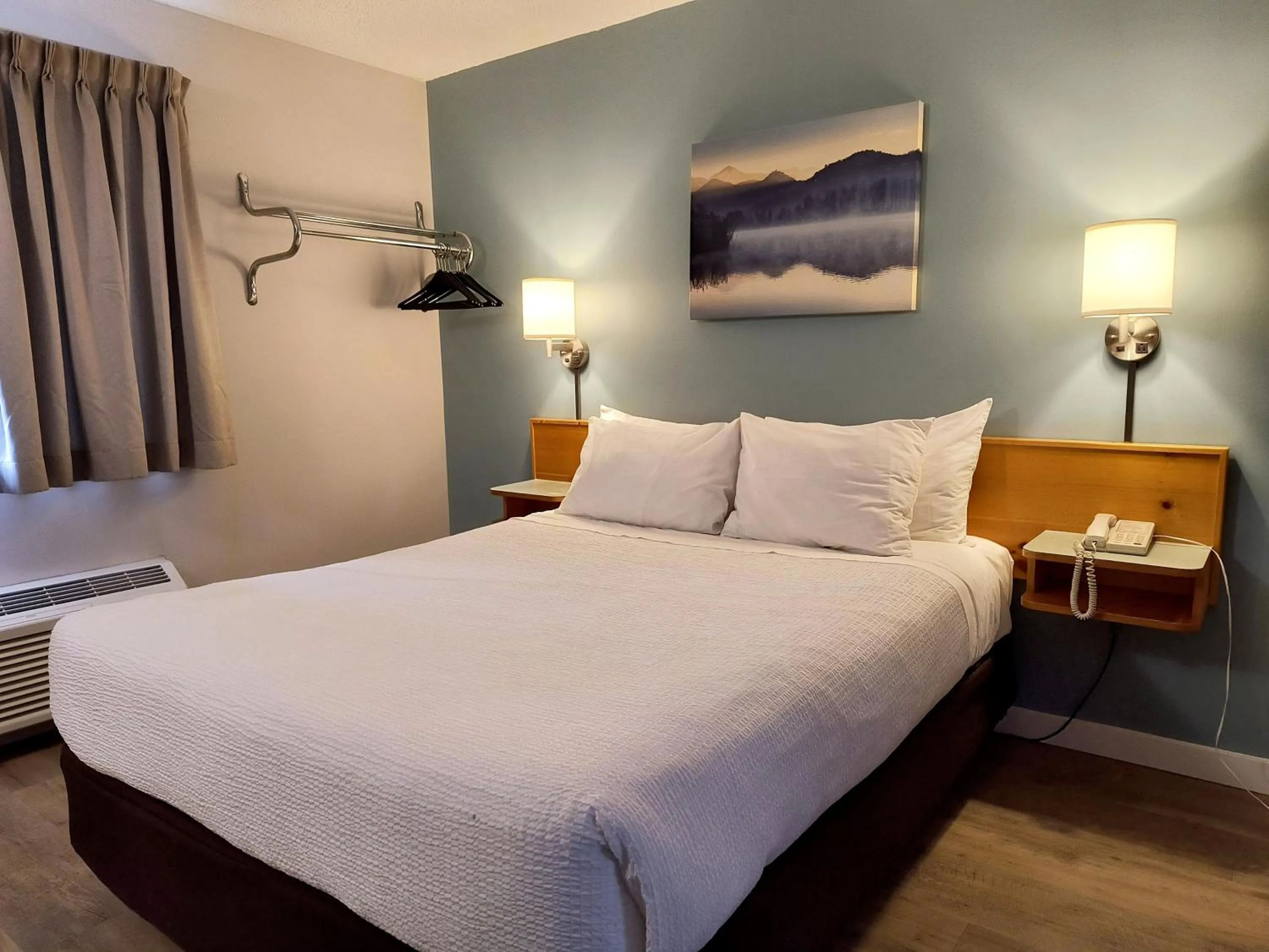 Bed in Fireweed Motel