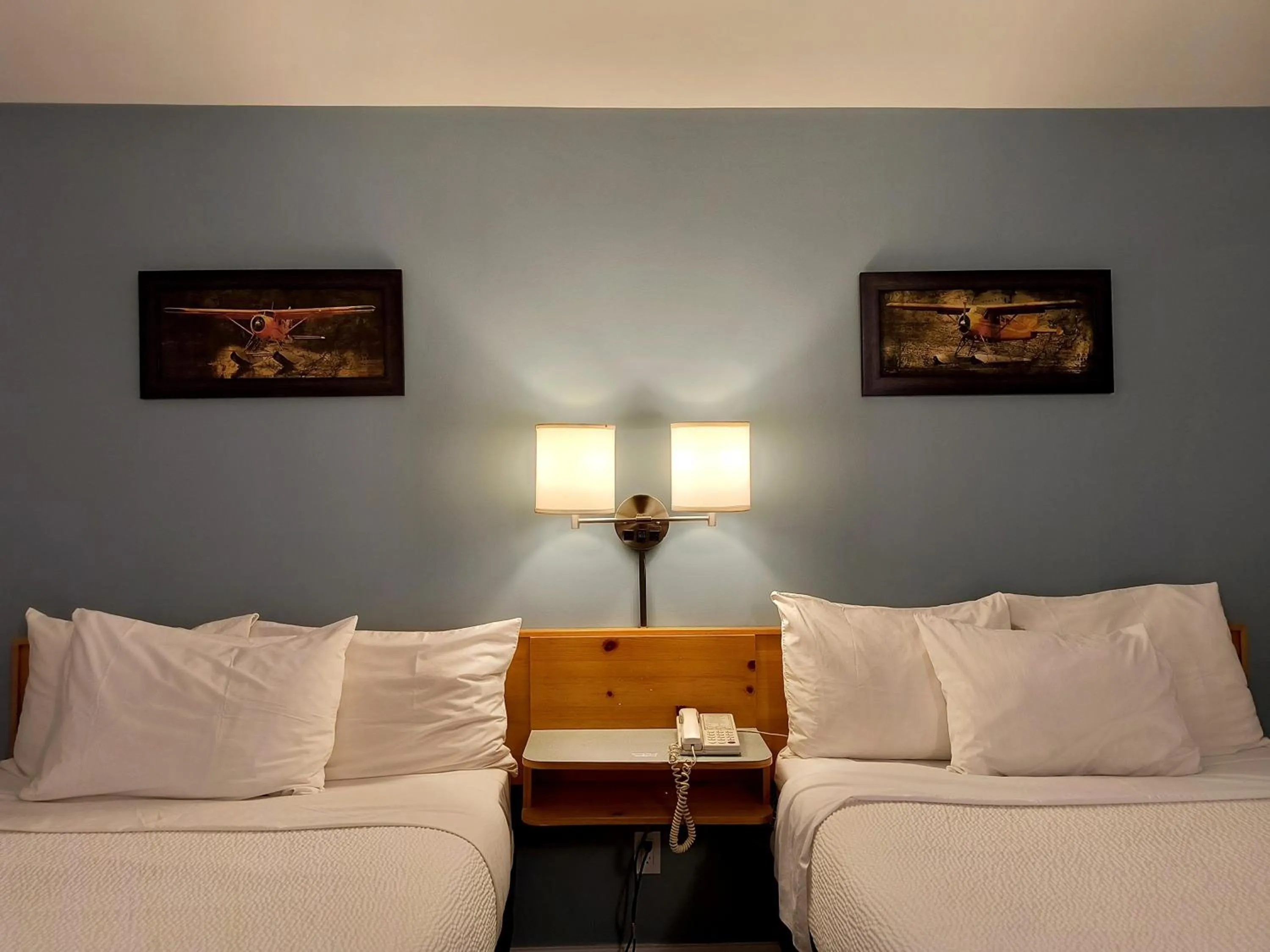 Bed in Fireweed Motel