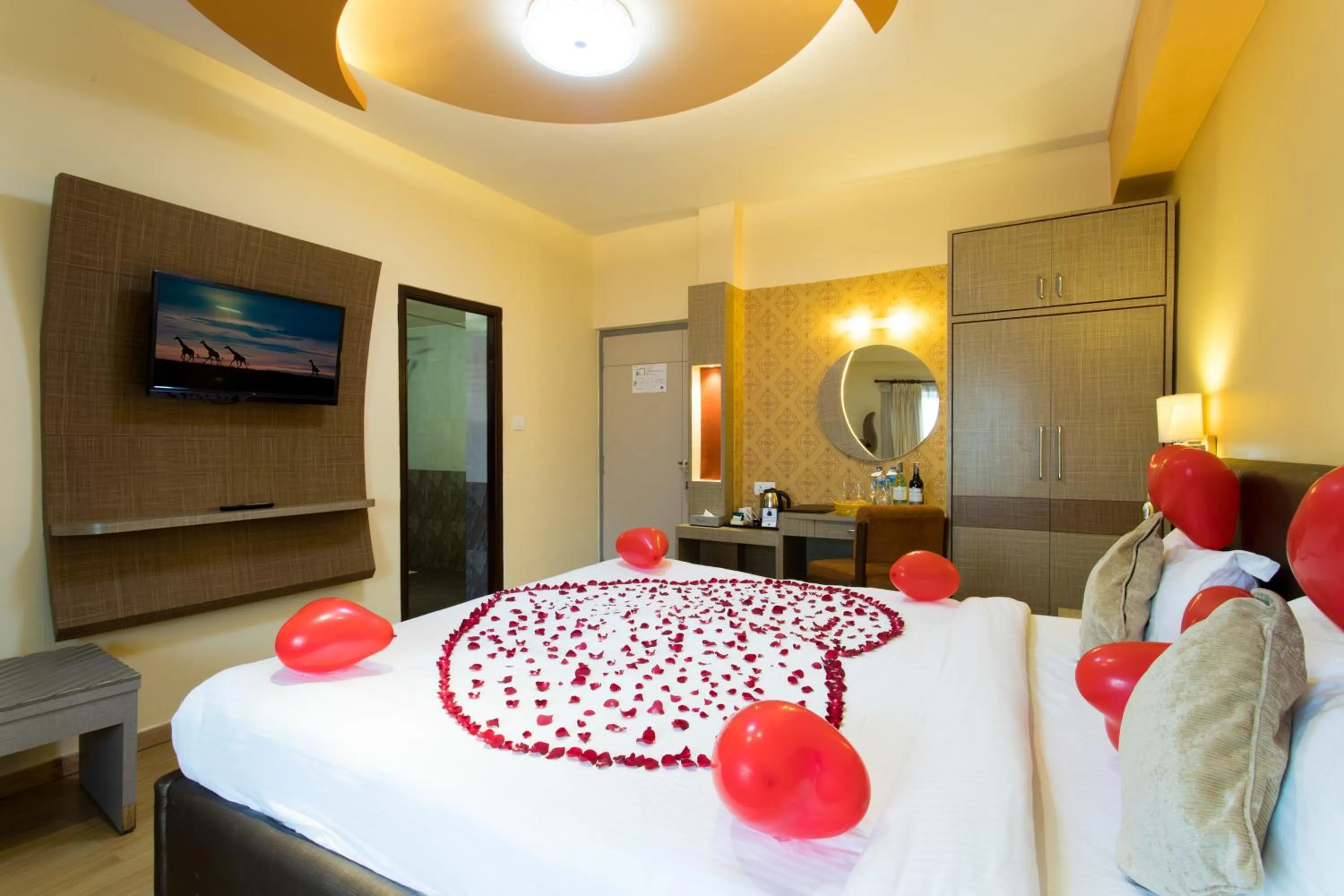 Decorative detail, Bed in Hotel Moonlight