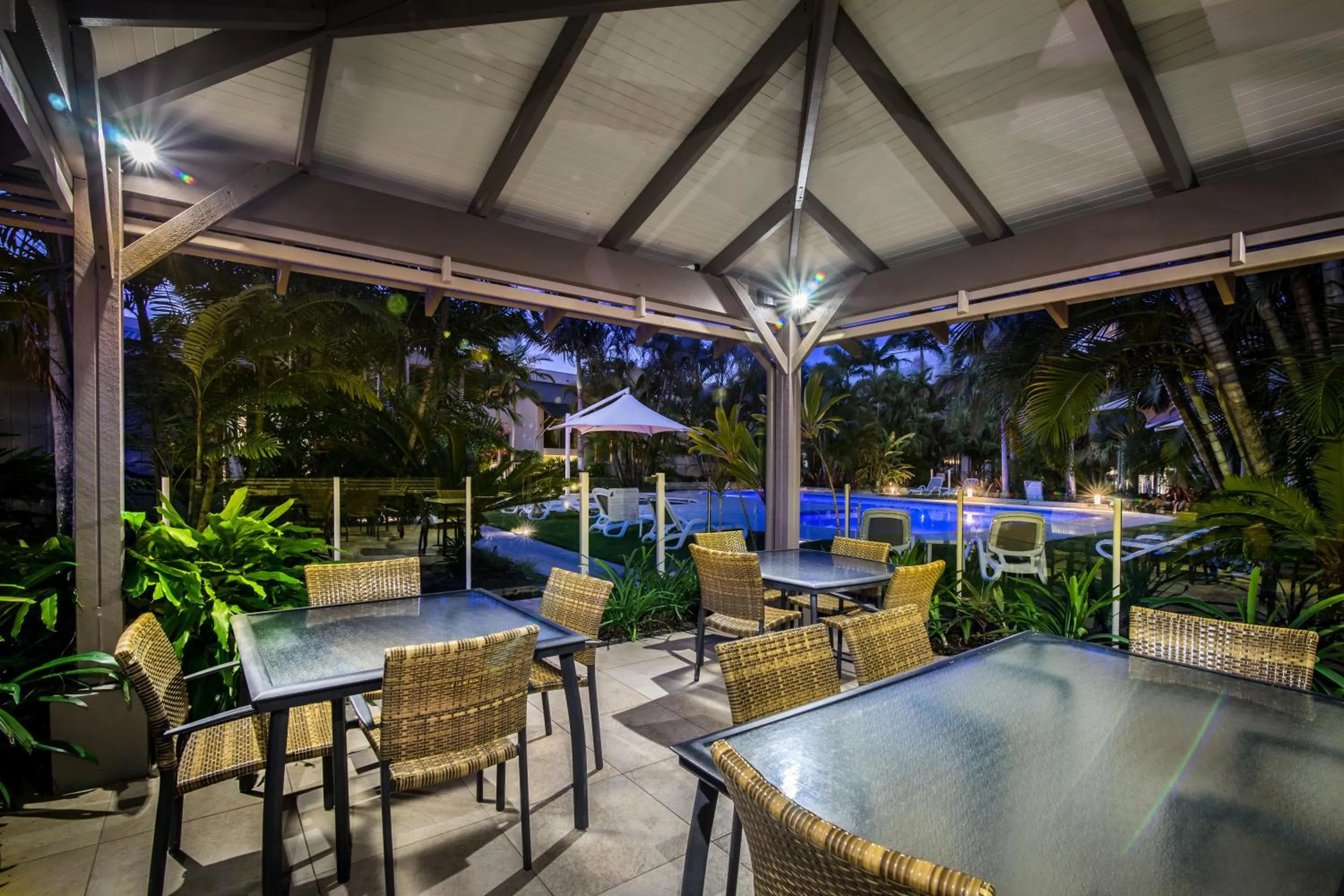 Patio in Noosa Harbour Resort