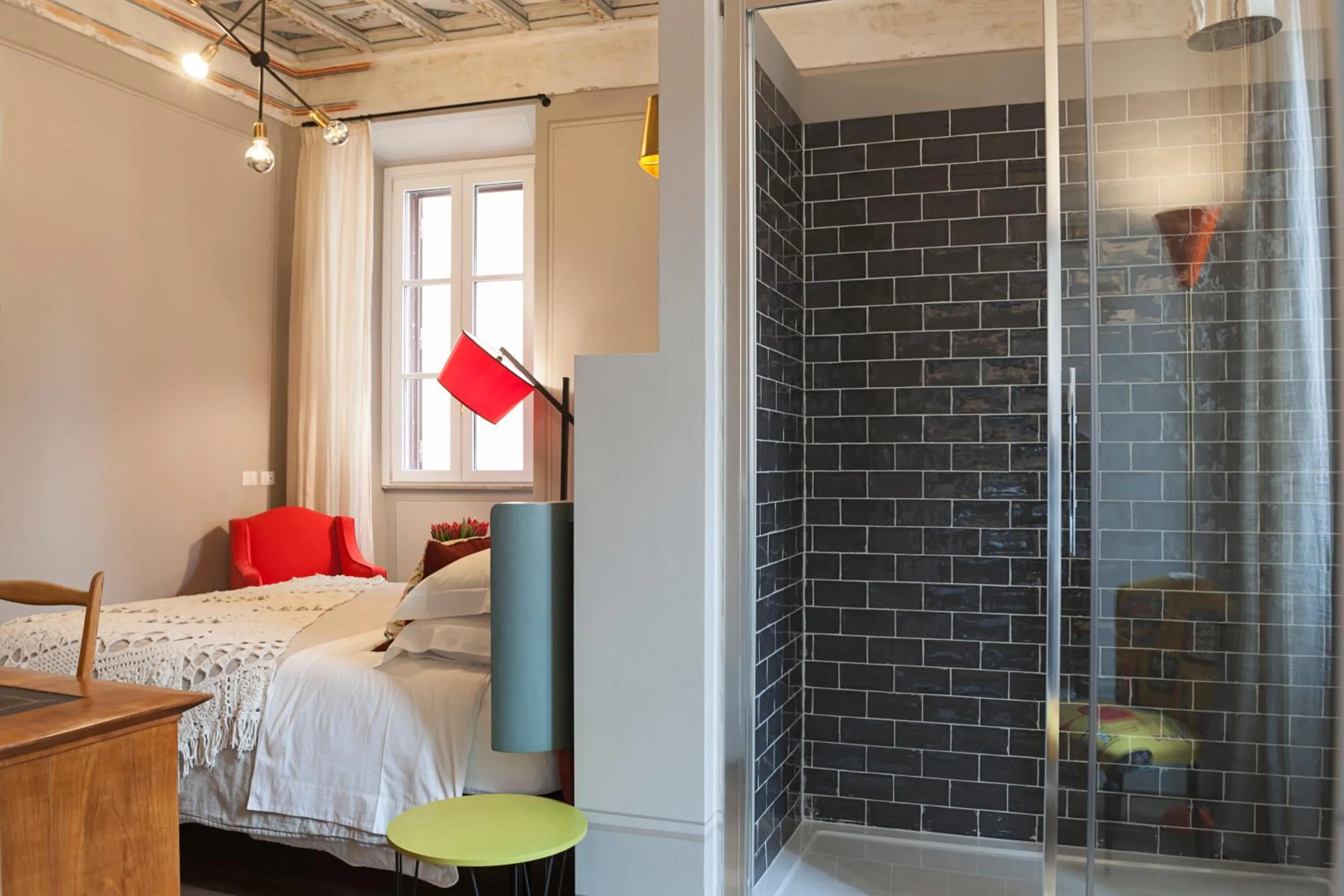 Bathroom, Bed in Casa Fabbrini Fancy Suites