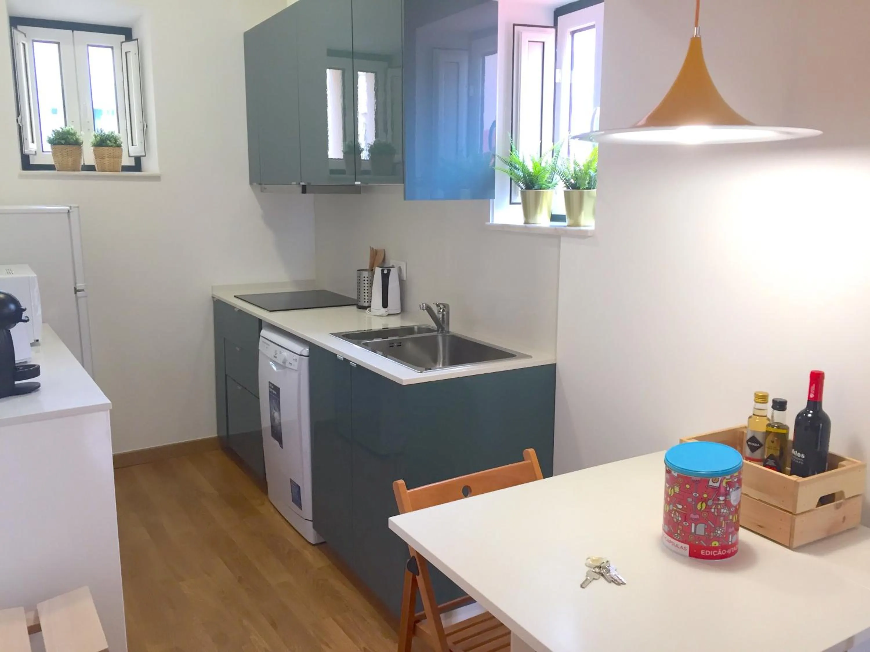 Kitchen or kitchenette in Apartments Center Lisboa
