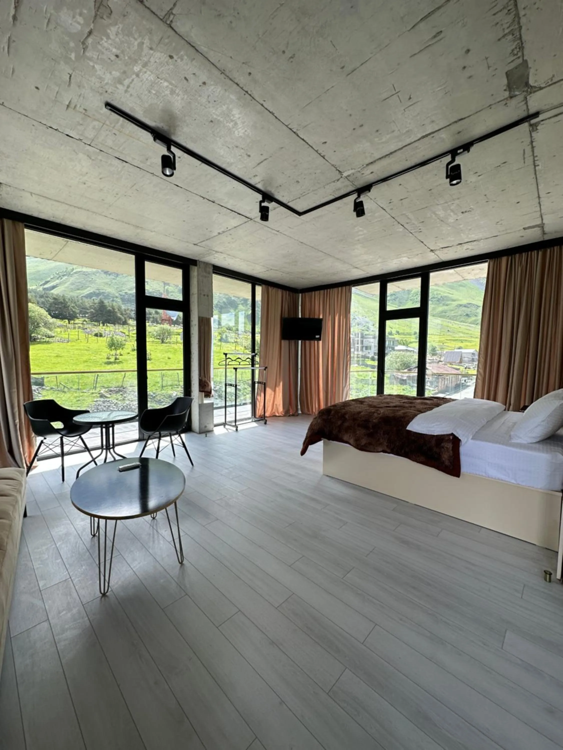Bed in Hotel NOA Kazbegi
