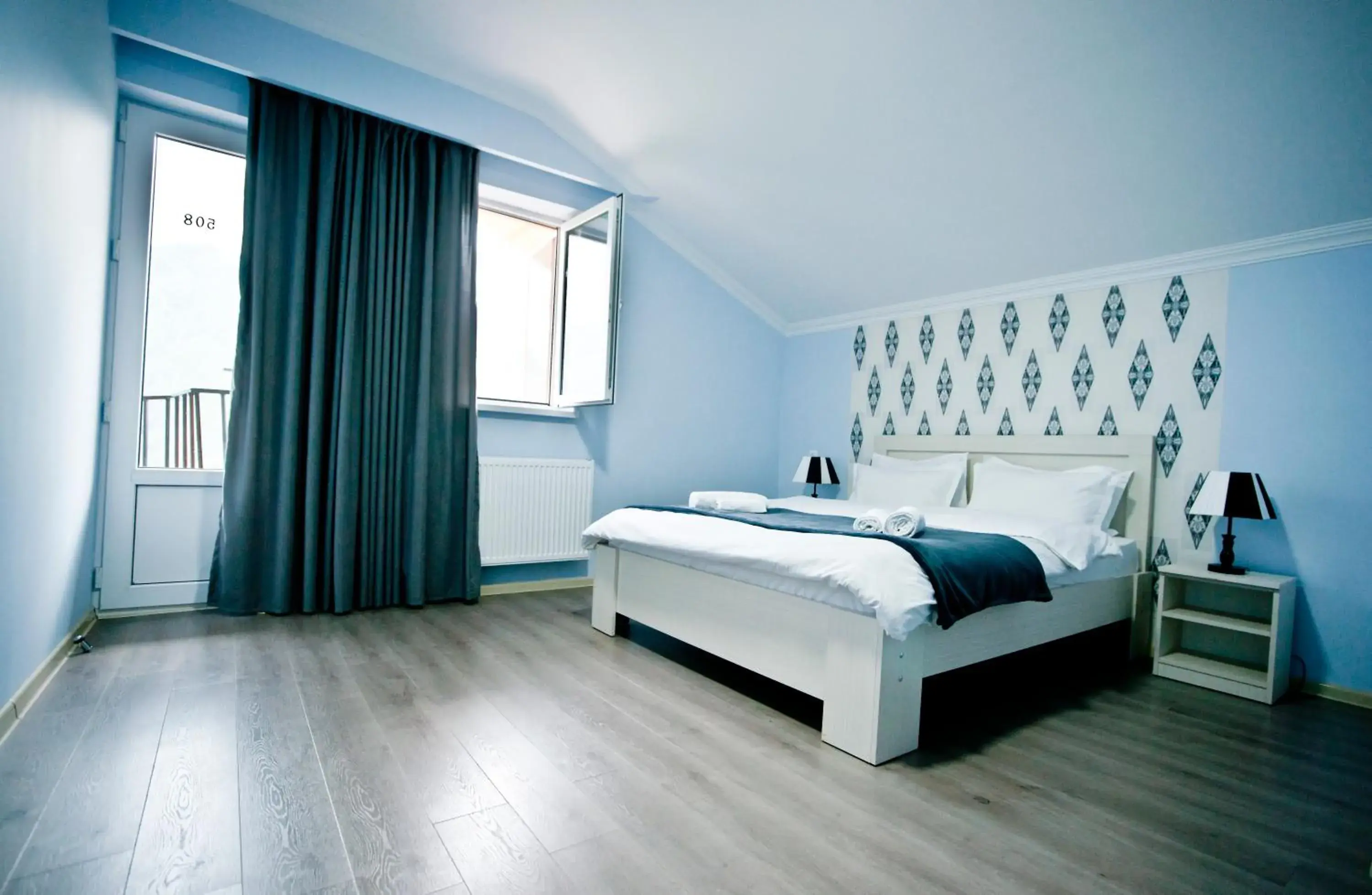 Triple Room with Mountain View in Hotel NOA Kazbegi Triple Room with Mountain View in Hotel NOA Kazbegi