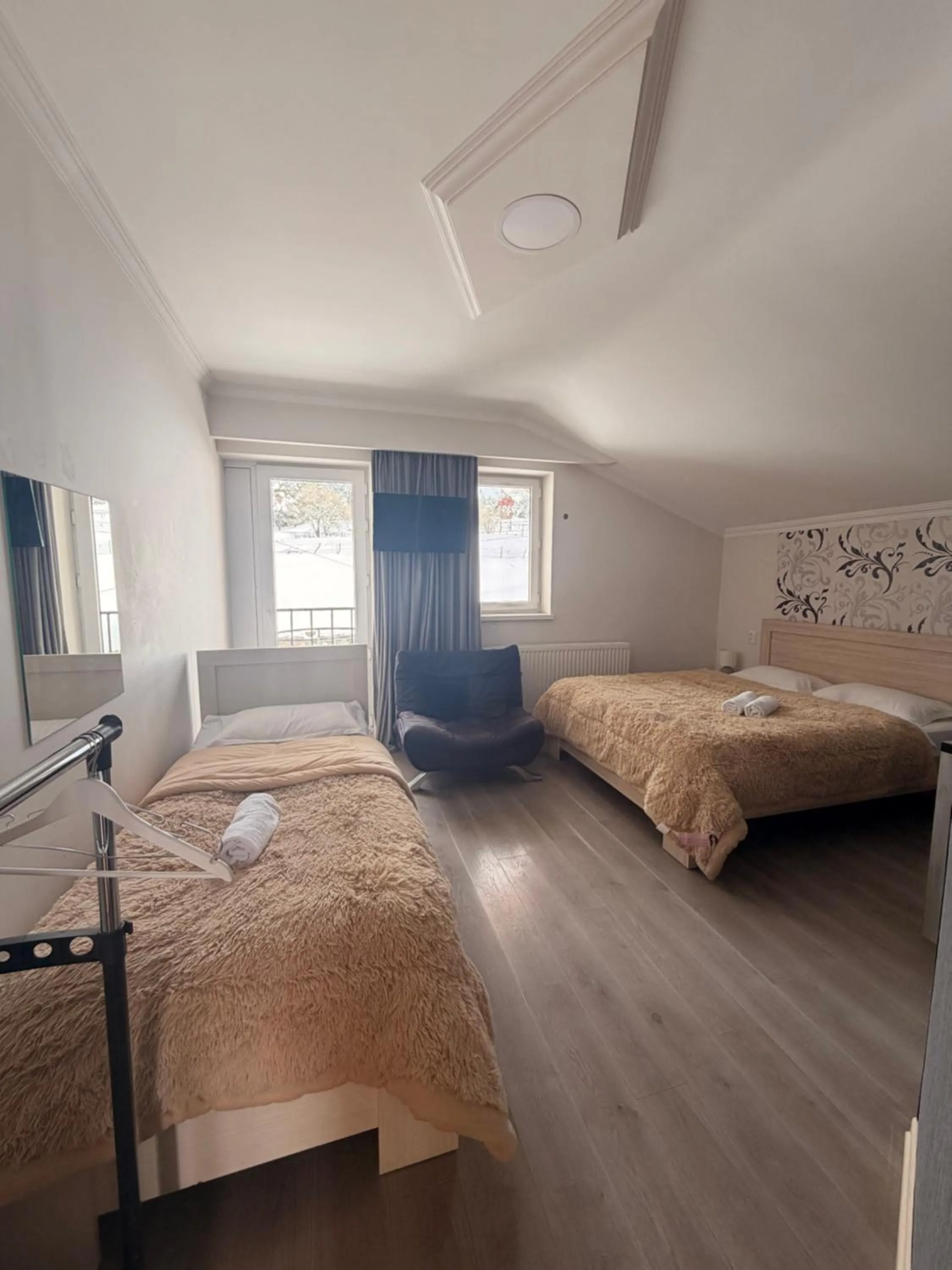 Bed in Hotel NOA Kazbegi