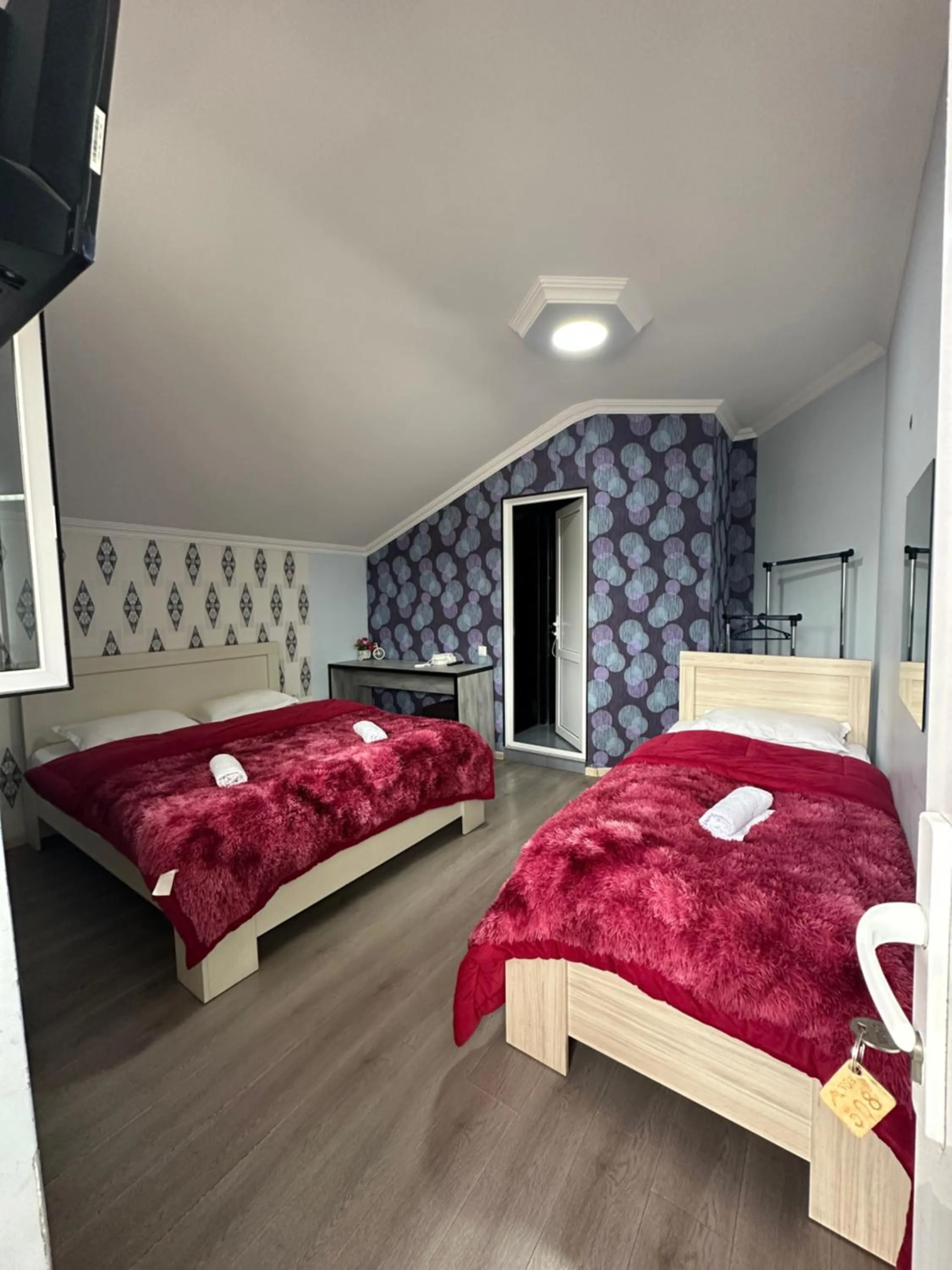 Bed in Hotel NOA Kazbegi