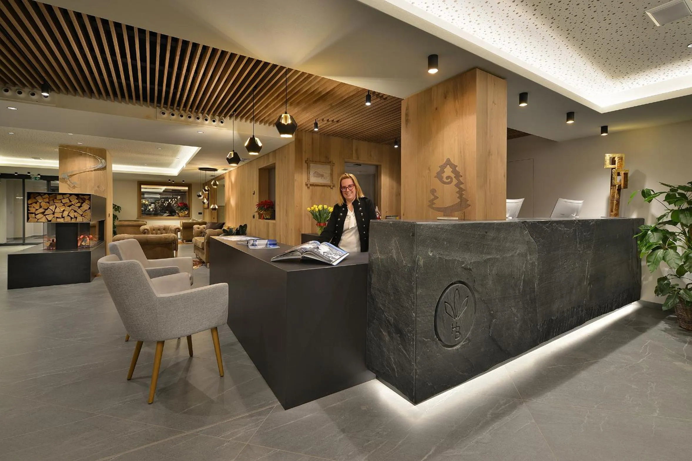 Lobby or reception in Hotel Bucaneve