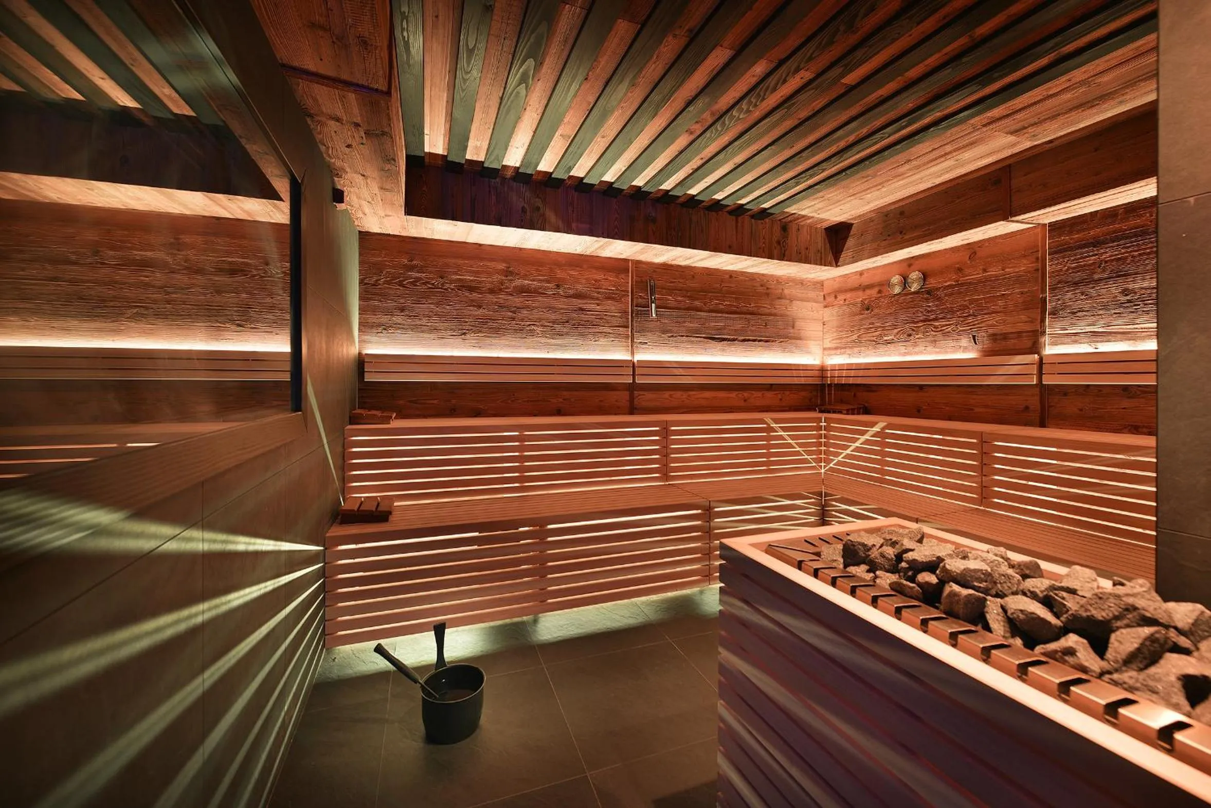 Sauna in Hotel Bucaneve