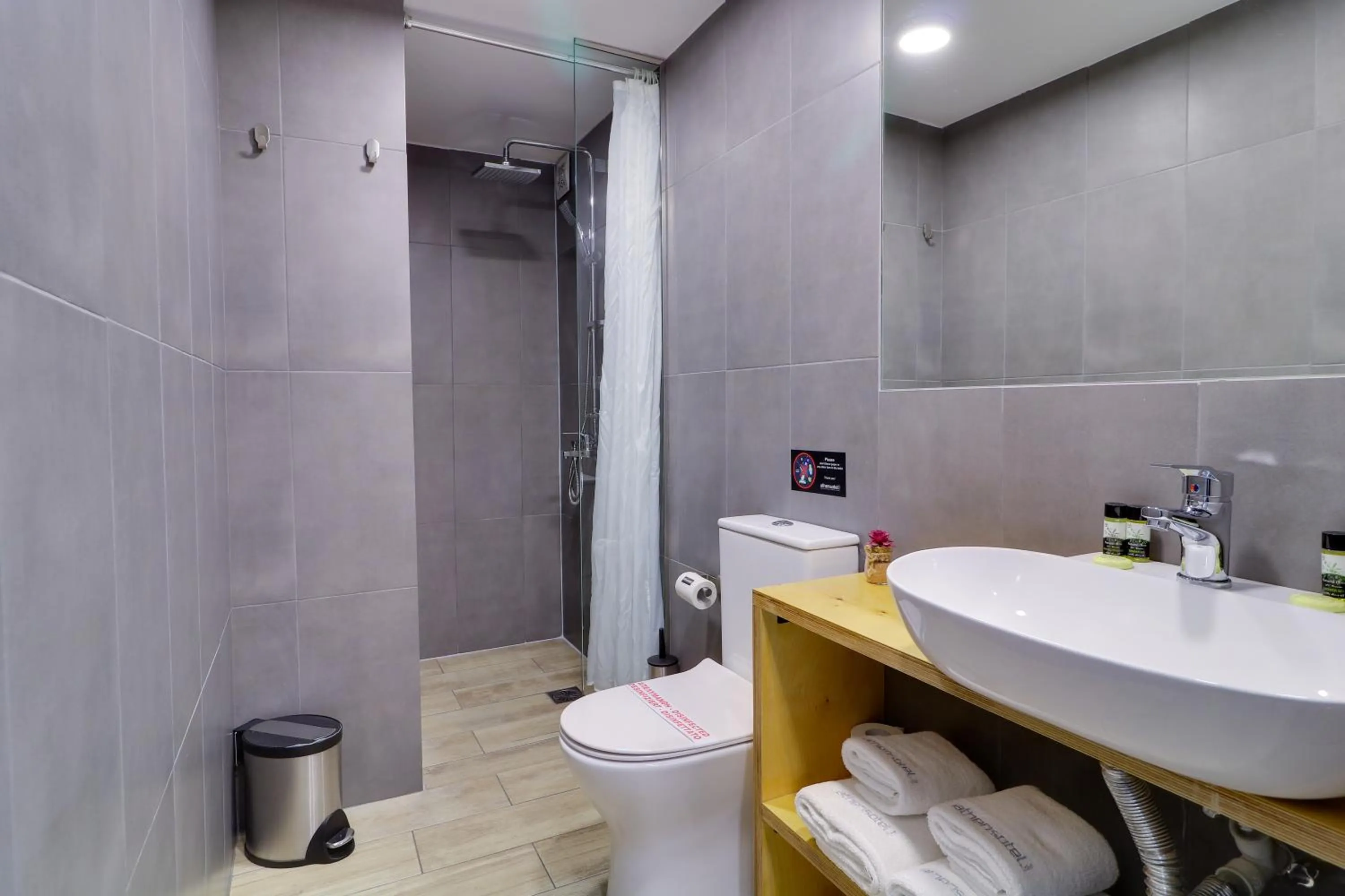 Bathroom in athensotel