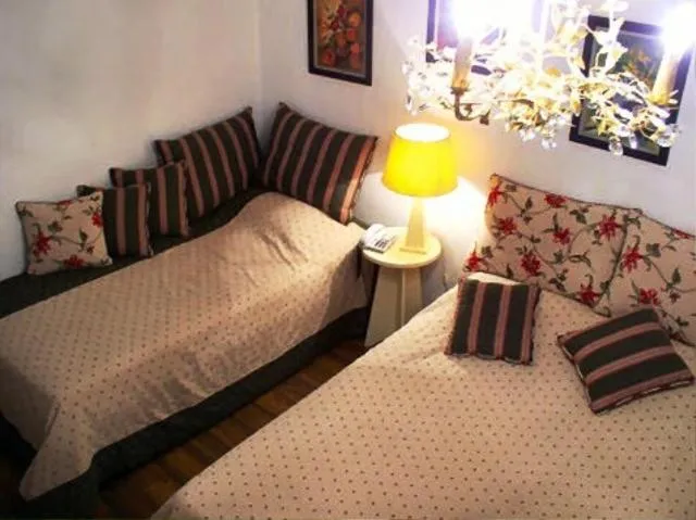 Bed in Nastou View Hotel