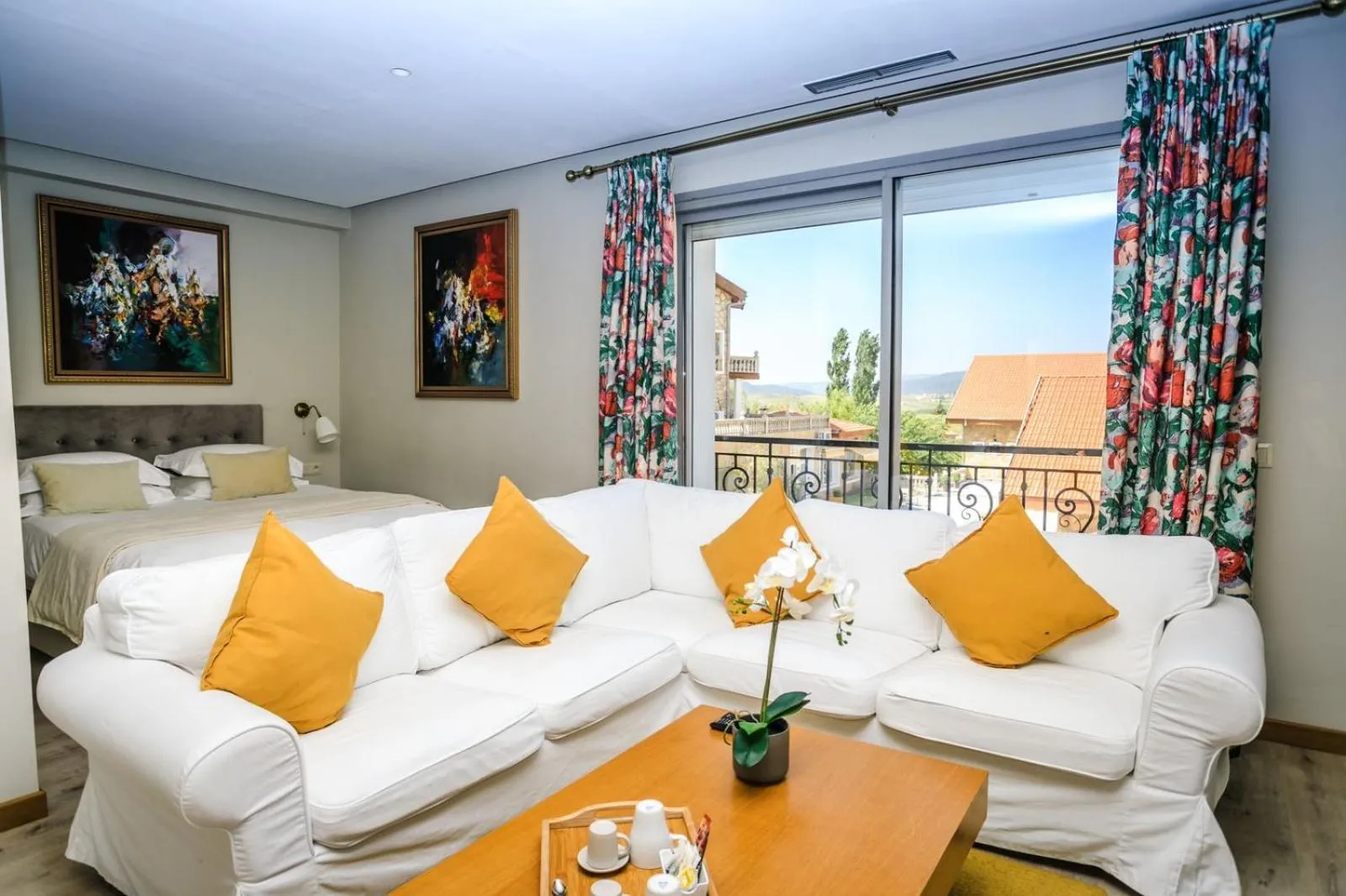 Quadruple Room with Mountain View in Le Palais des Cerisiers