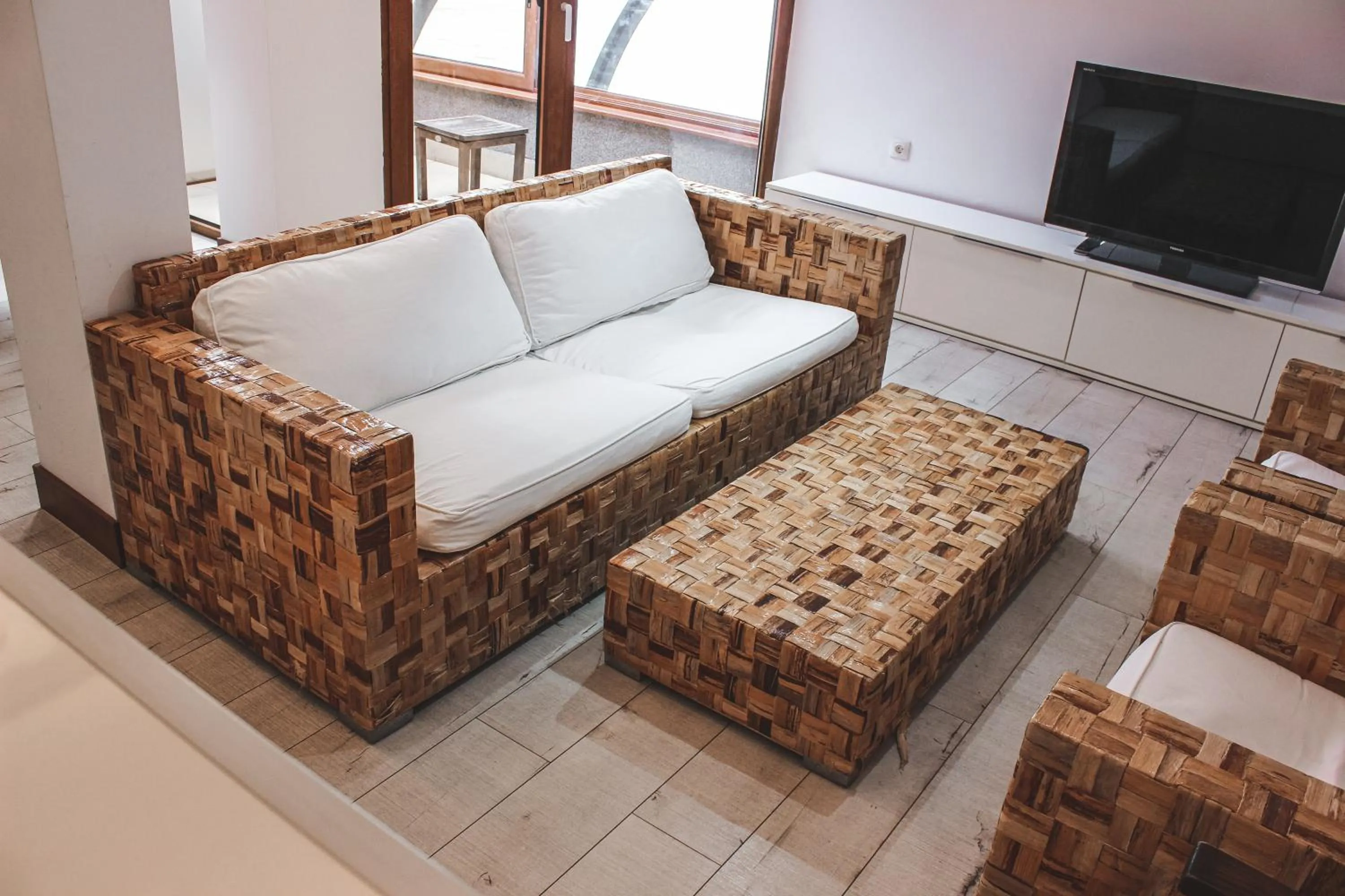 Bed in Family Hotel Casa del Mare