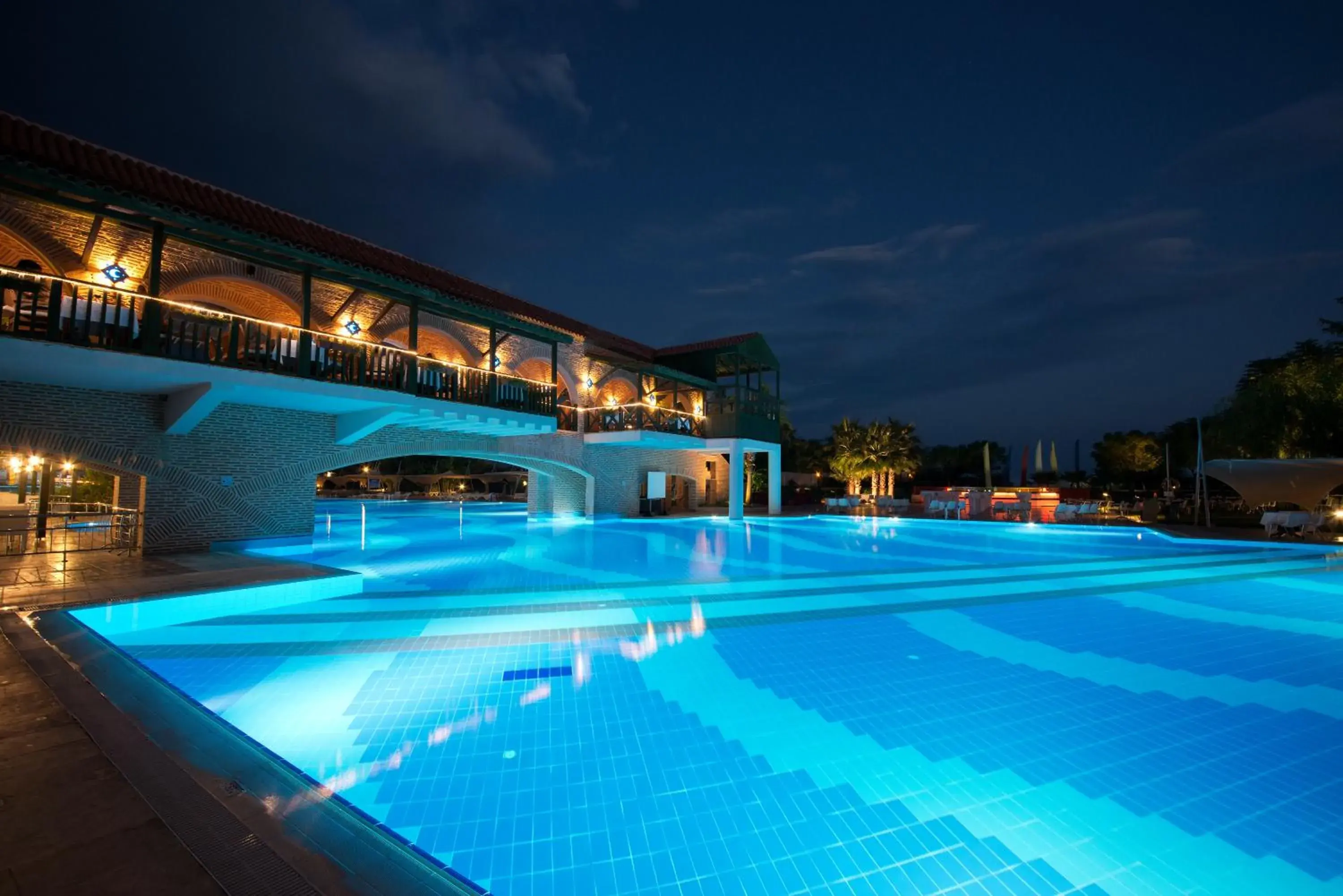 Night, Swimming Pool in Limak Limra Hotel - Kids Concept