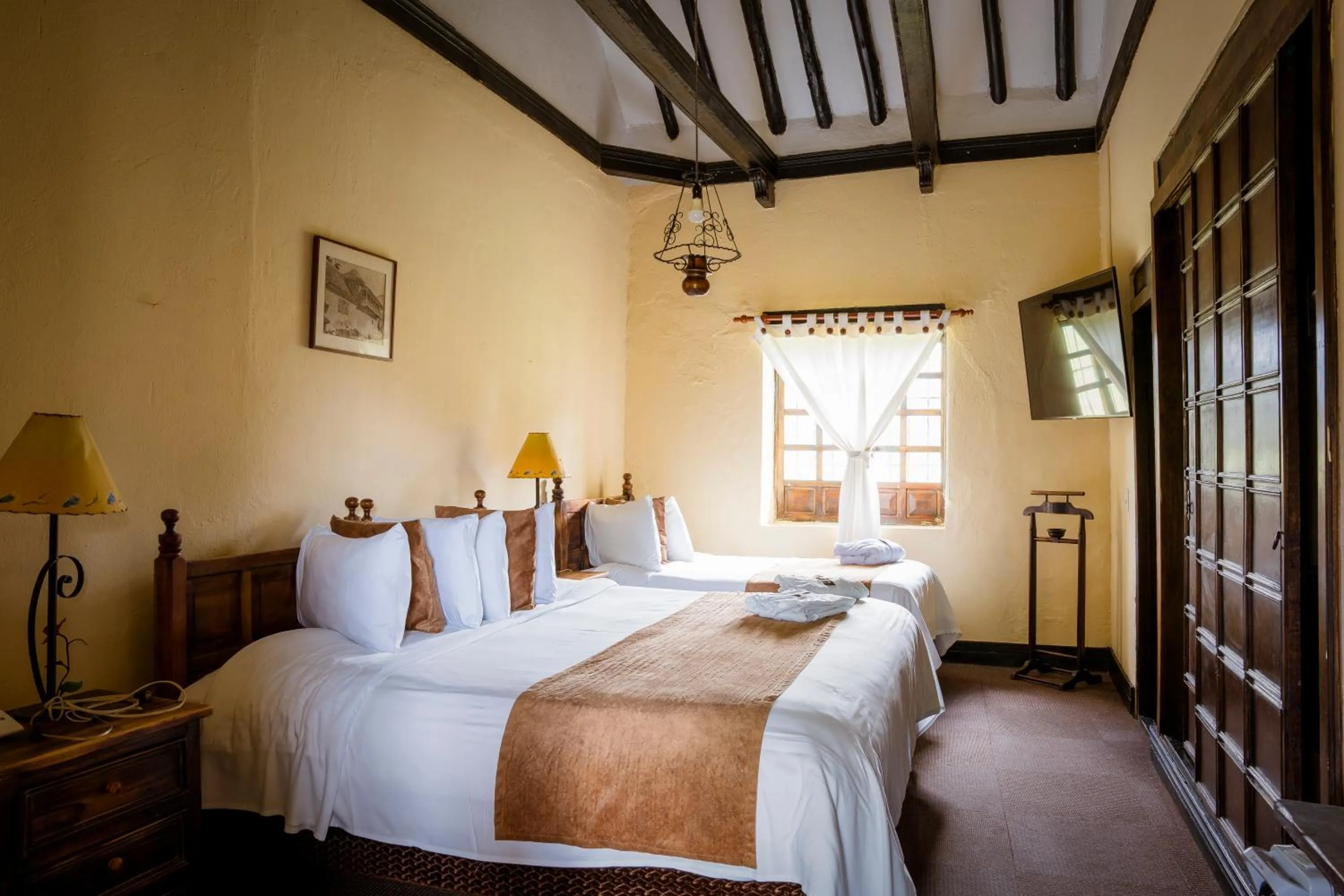 Bed in Hotel Hacienda El Salitre