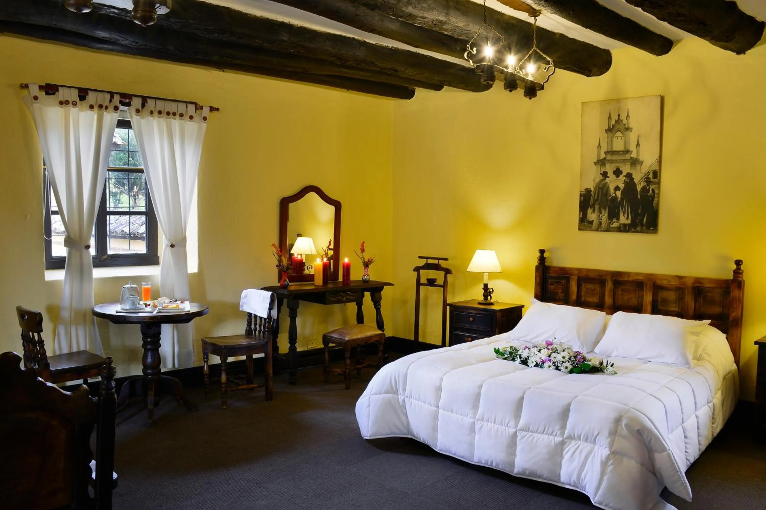 Bed in Hotel Hacienda El Salitre